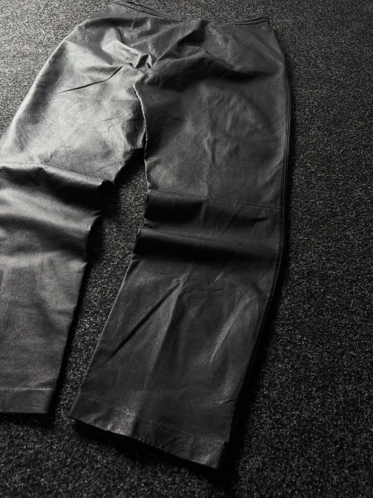 Leather Y2K Vintage Leather Pants Opium Style Alt Biker USA Rare Size US 34 / EU 50 - 13 Thumbnail