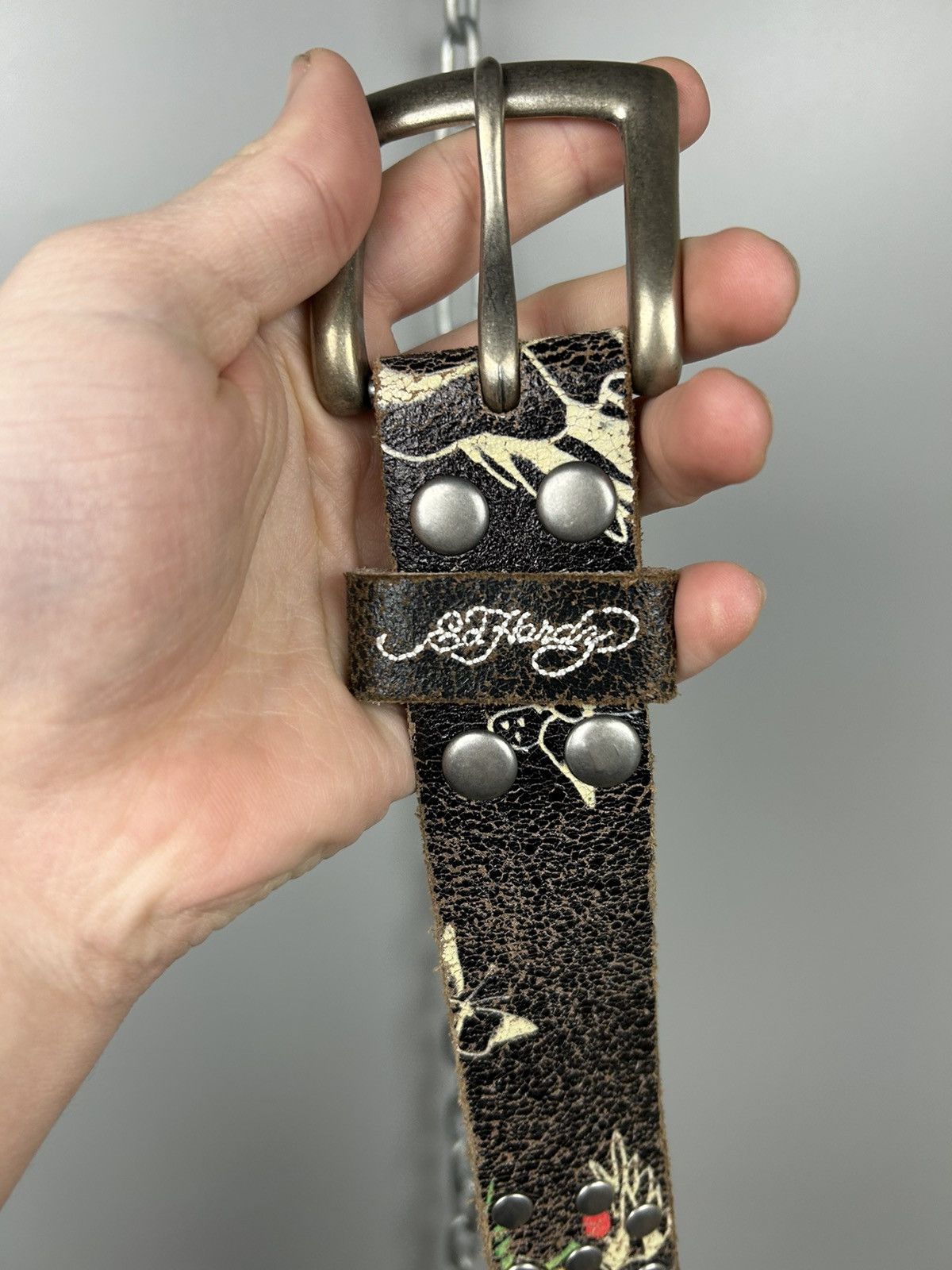 Christian Audigier × Ed Hardy × Vintage Vintage Ed Hardy By Christian Audigier Tattoowear Belt Size ONE SIZE - 2 Thumbnail
