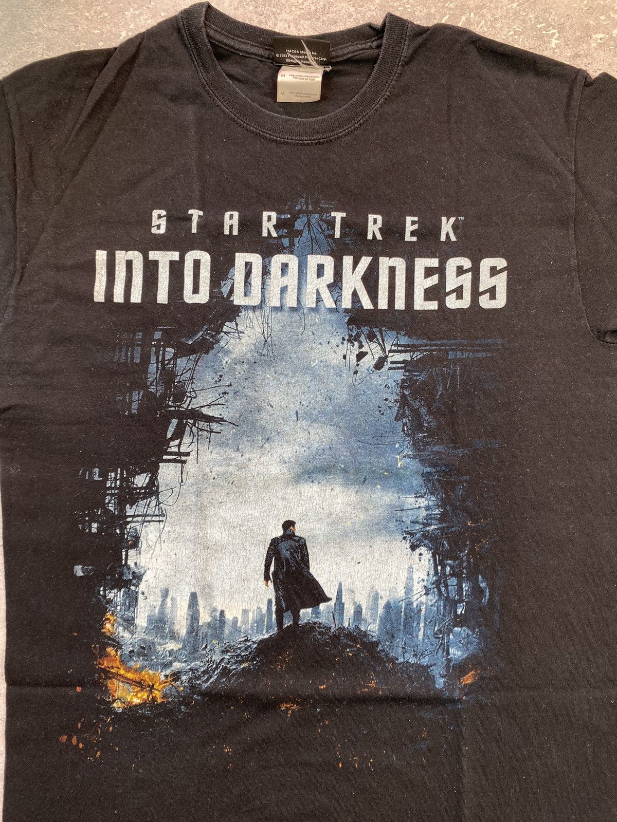 Vintage Star Trek Into Darkness Men's Black T-shirt Big Logo Medium Size US M / EU 48-50 / 2 - 4 Thumbnail