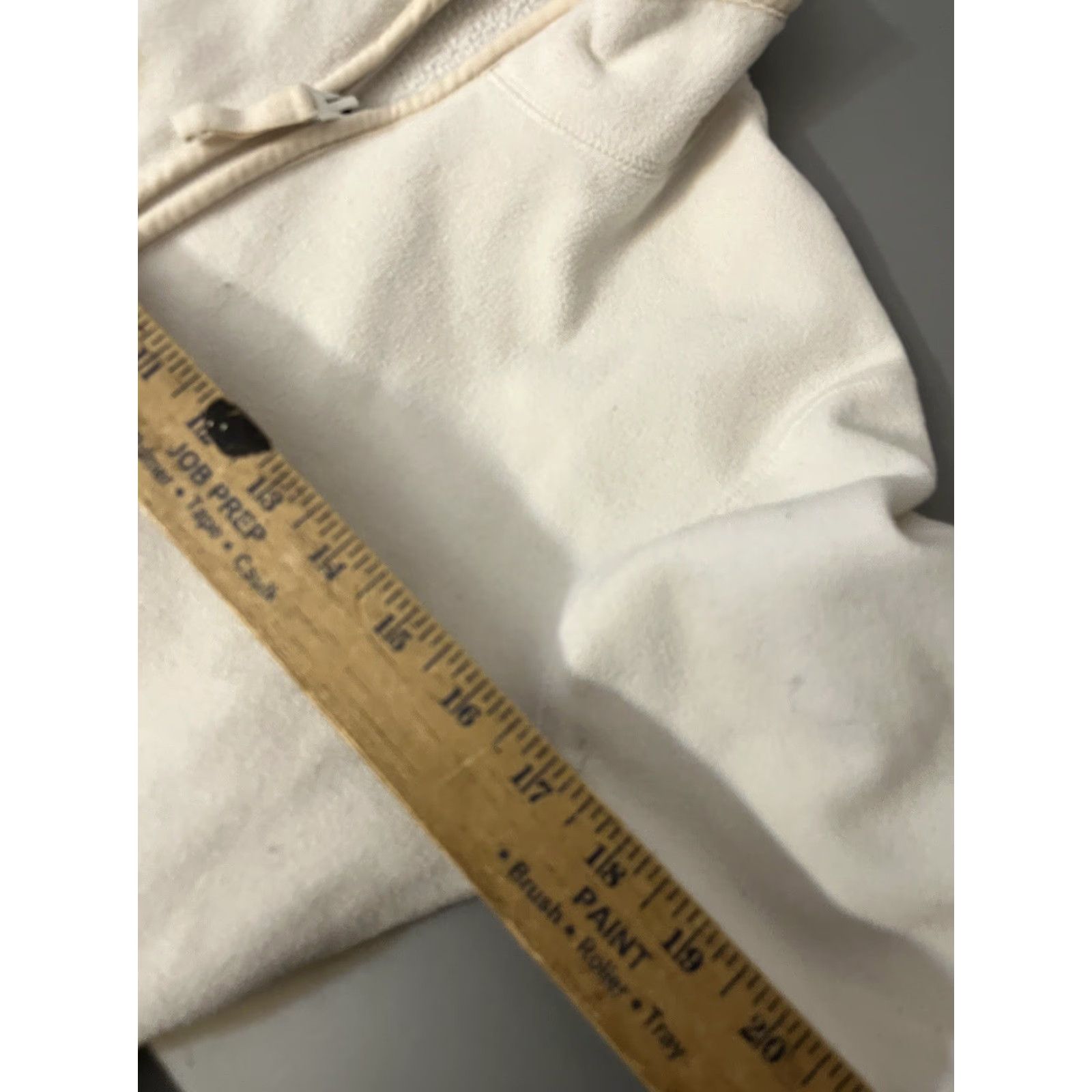 Old Navy Old Navy Women's Medium Lightweight Ivory Fleece Full Zip Jacket Size M / US 6-8 / IT 42-44 - 5 Thumbnail