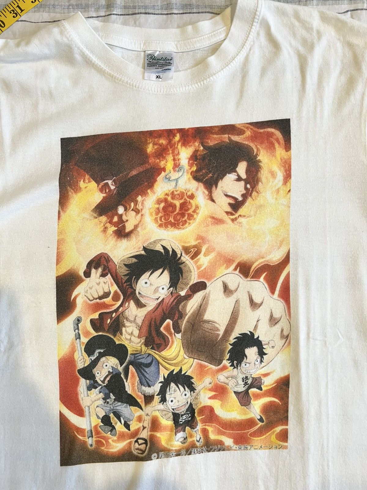 Anime One Piece “Luffy, Ace & Sabo – Past & Present” Tee Size US XL / EU 56 / 4 - 5 Thumbnail