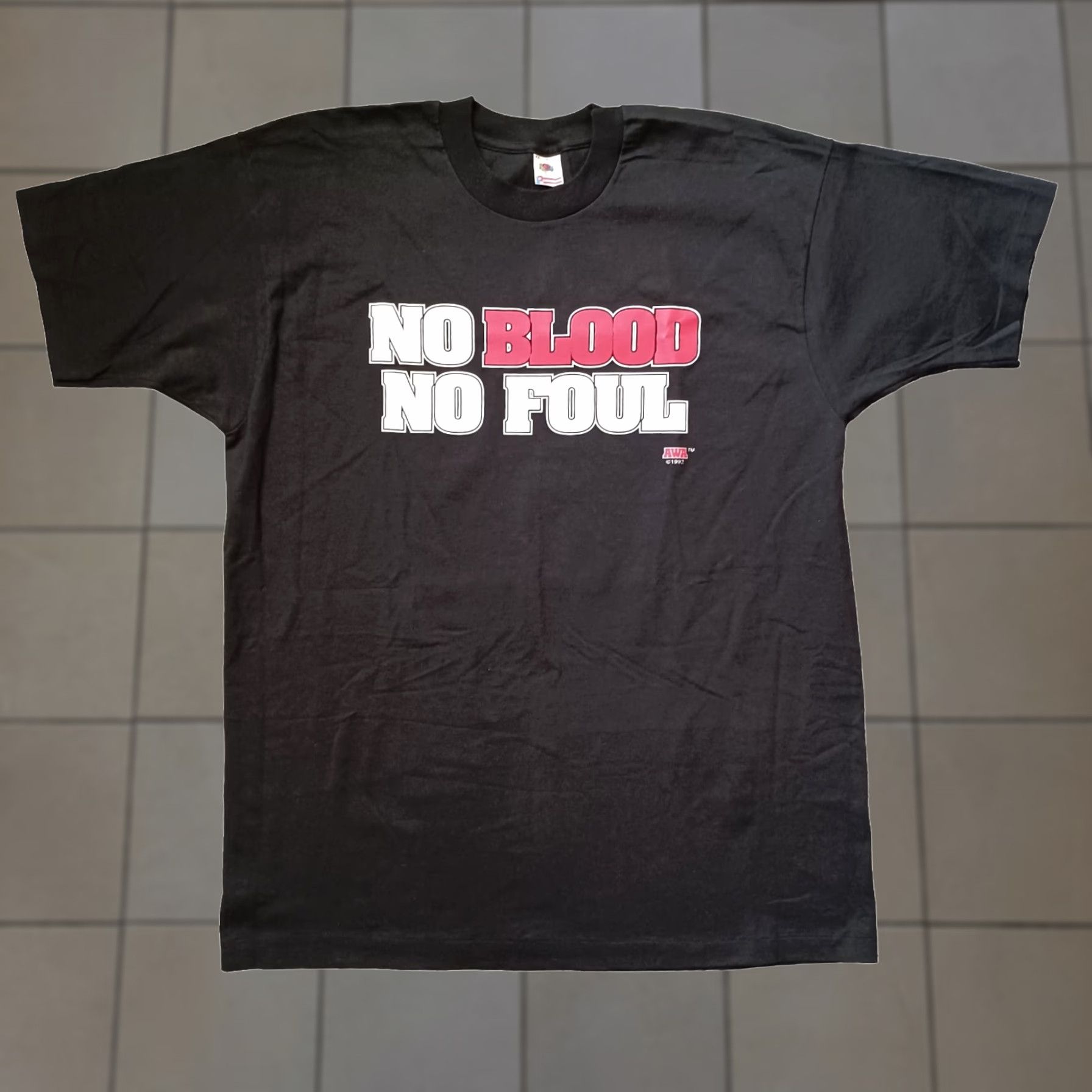 Fruit Of The Loom VINTAGE Fruit of the Loom Shirt Mens 2XL Black Graphic Print USA 90s Streetwear Short Sleeve Crew Neck Stitch USA Mens Size US XXL / EU 58 / 5 - 1 Thumbnail
