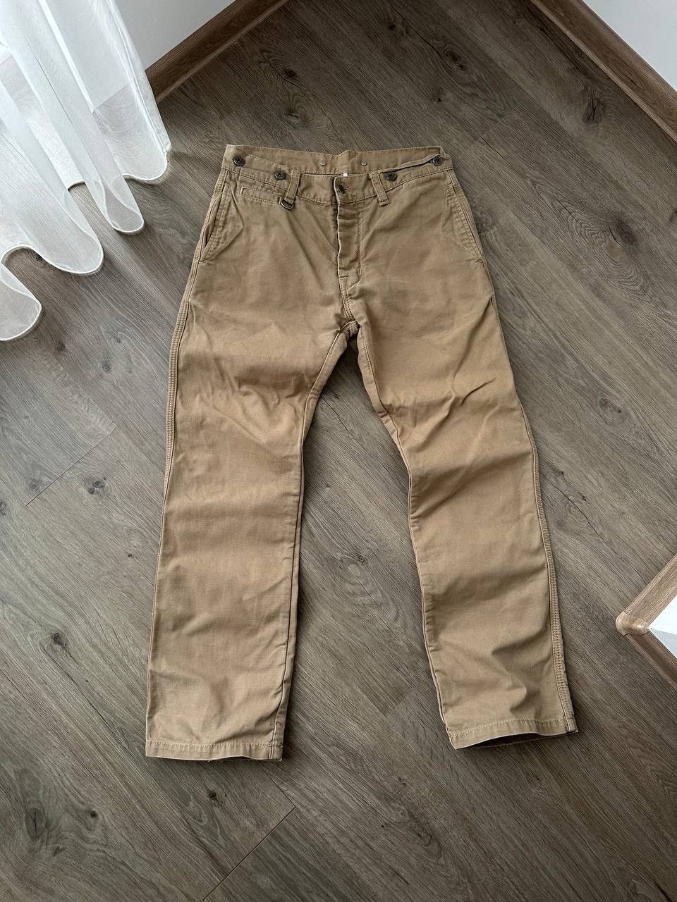 Japanese Brand × Pike Brothers × Vintage Vintage Pike Brother Brown Hunting Denim Pants Size US 32 / EU 48 - 2 Thumbnail