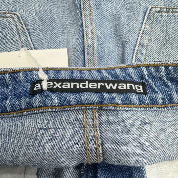Alexander Wang Alexander Wang High-Waisted Denim Shorts for Women - Size 27" / US 4 / IT 40 - 2 Thumbnail