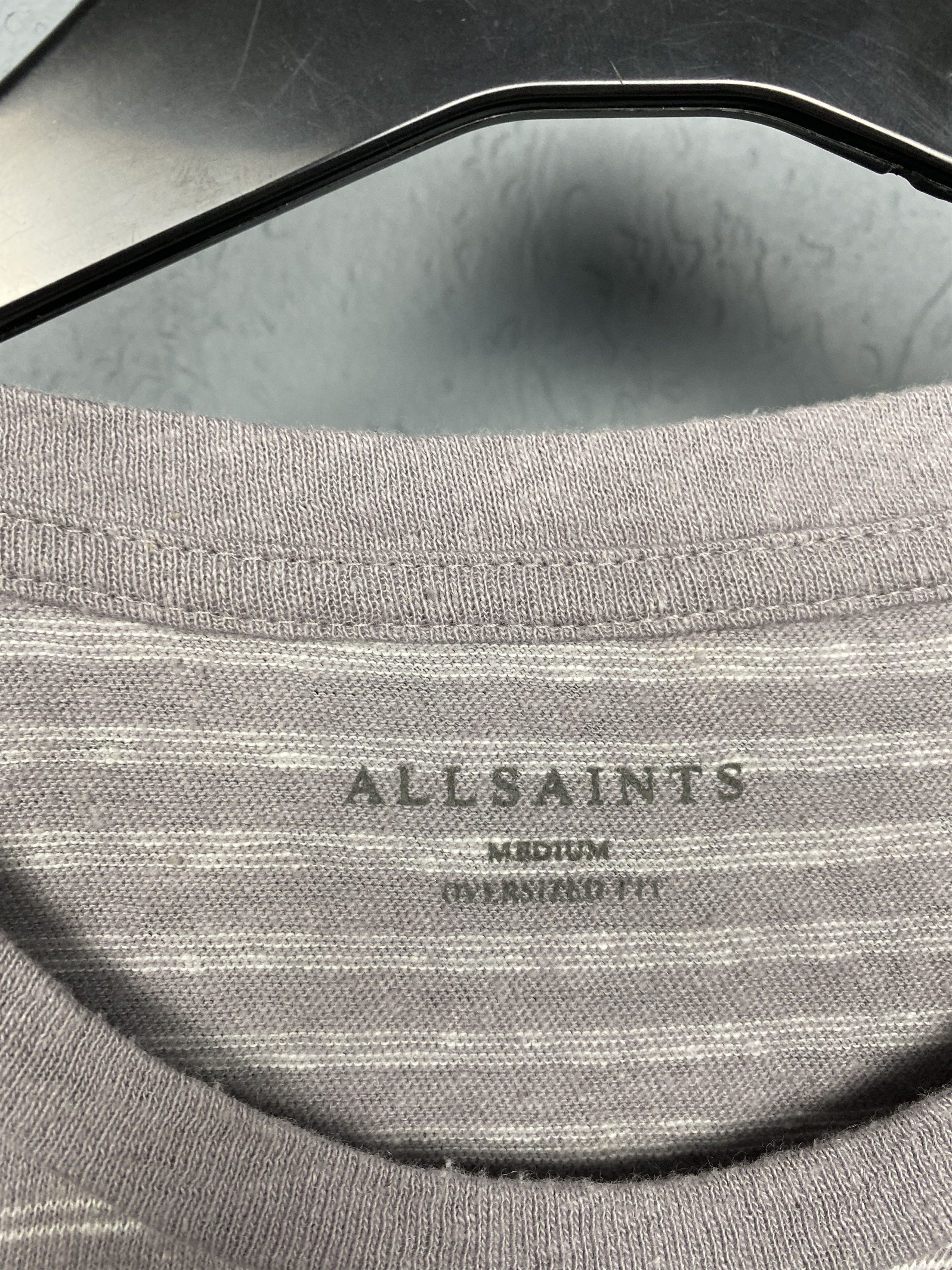 Allsaints × Vintage Allsaints Vintage Mens Adrian Linen Oversized T-Shirt Size US M / EU 48-50 / 2 - 4 Thumbnail