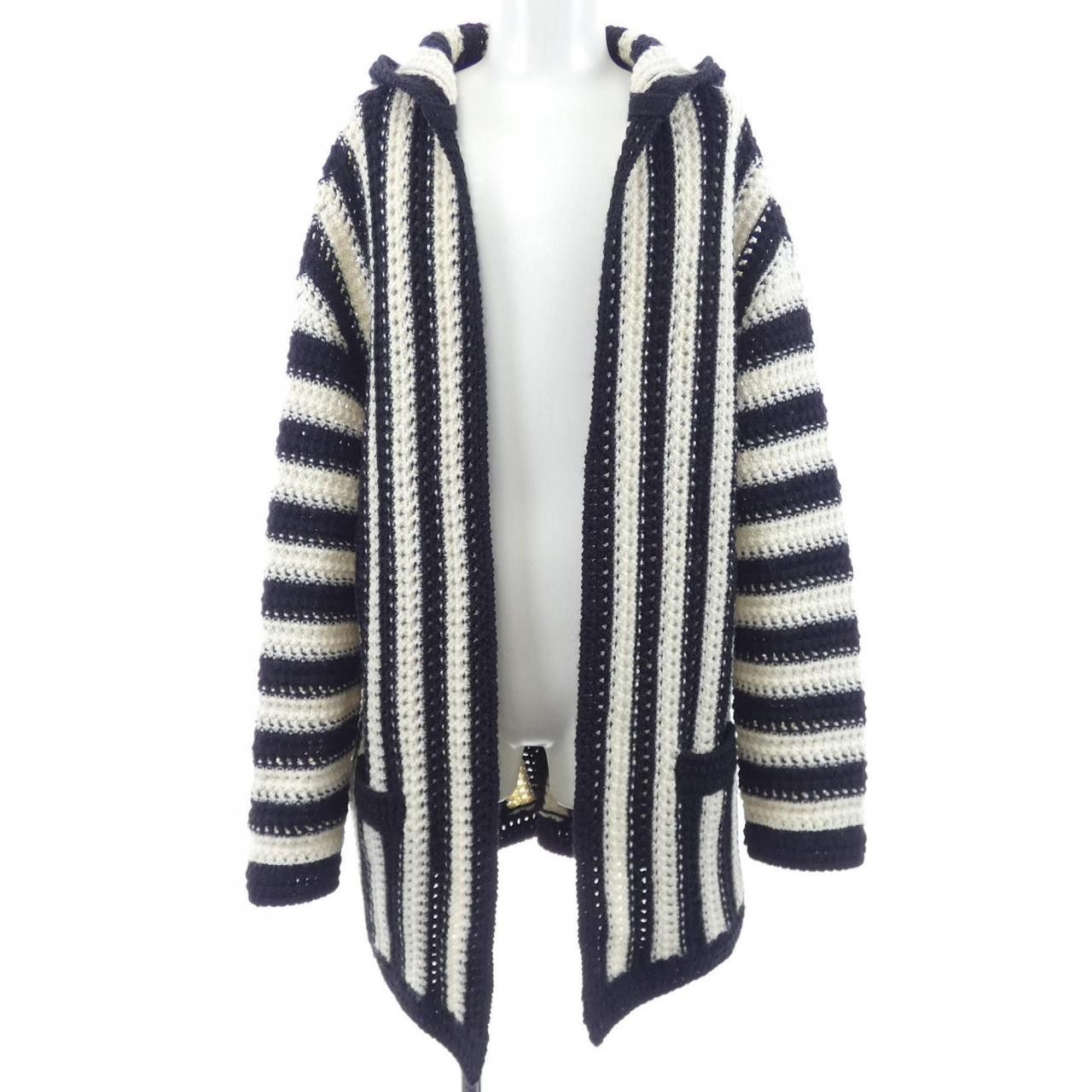 Yves Saint Laurent Yves Saint Laurent Saint Laurent Cotton Cardigan Textile Tops 607652YAJS2 DUTY FREE for USA Size ONE SIZE - 1 Thumbnail
