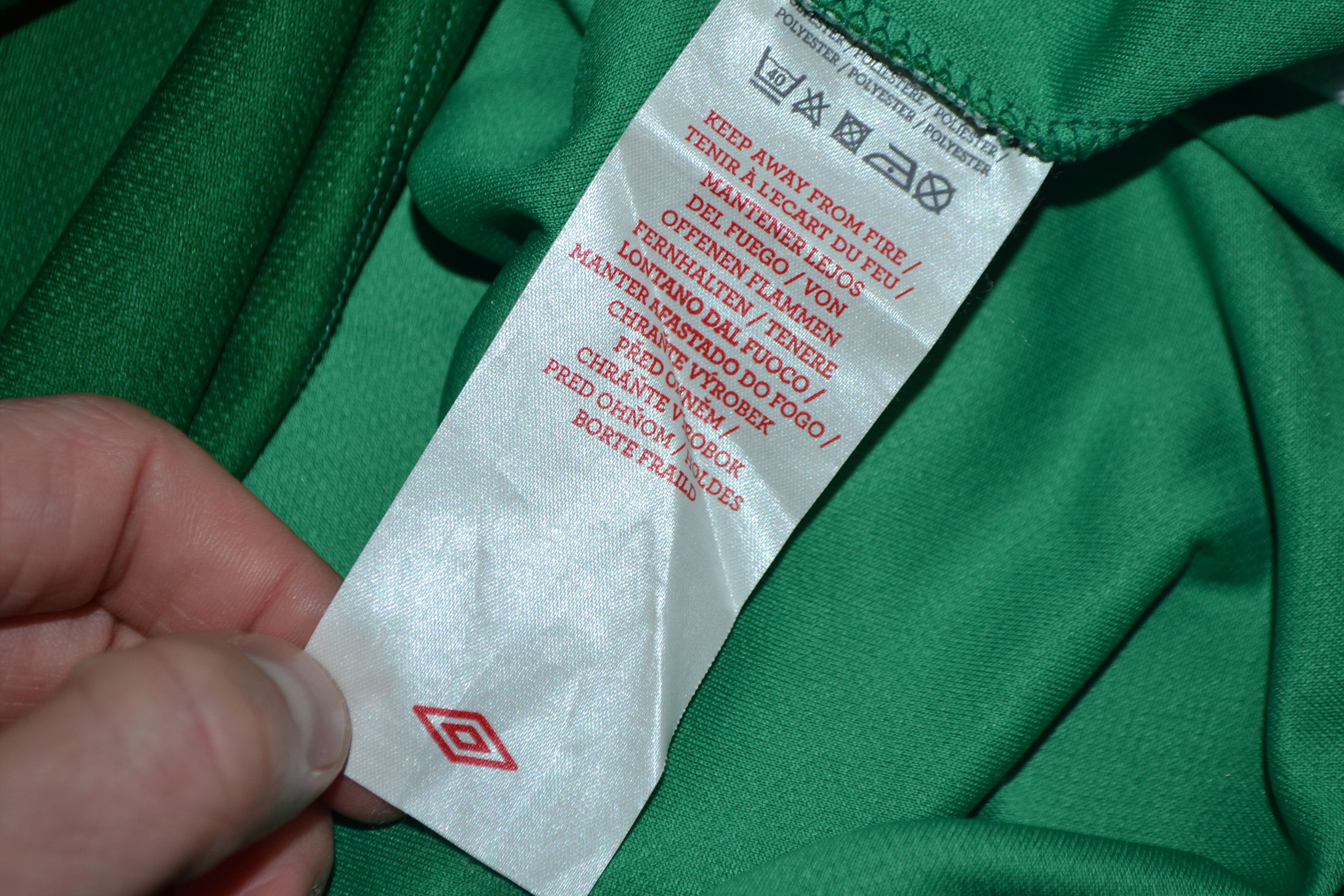 Umbro Republic Of Ireland Eire Home Shirt 2012 2014 Soccer Jersey Size US S / EU 44-46 / 1 - 7 Thumbnail
