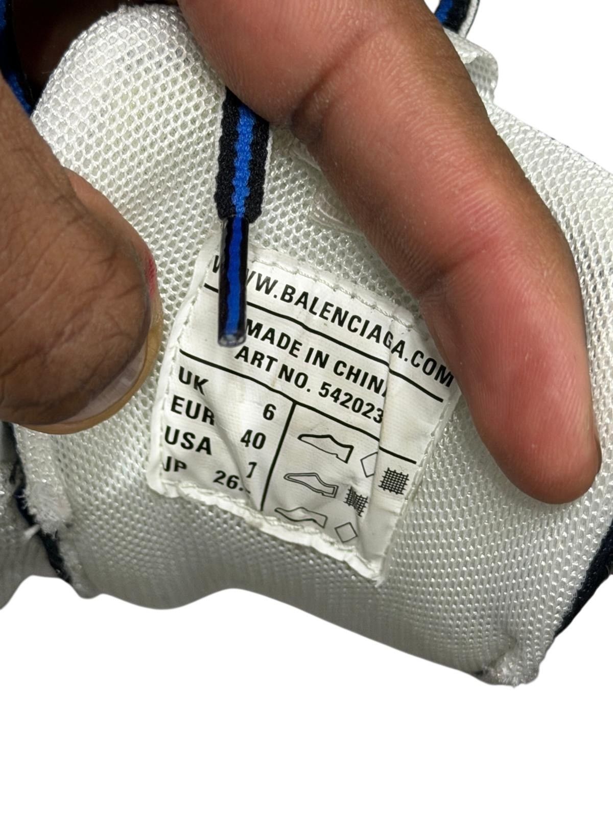 Balenciaga Balenciaga Track Runner Blue/White Size US 7 / EU 40 - 6 Thumbnail