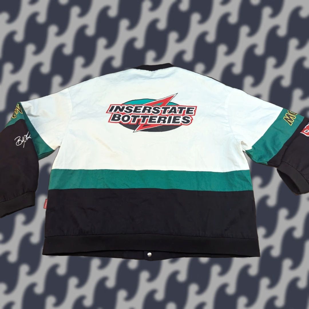 NASCAR Shinemix Interstate Batteries Racing Jacket Mens Large Nascar Bomber Formula 1 Jacket Size US L / EU 52-54 / 3 - 1 Thumbnail
