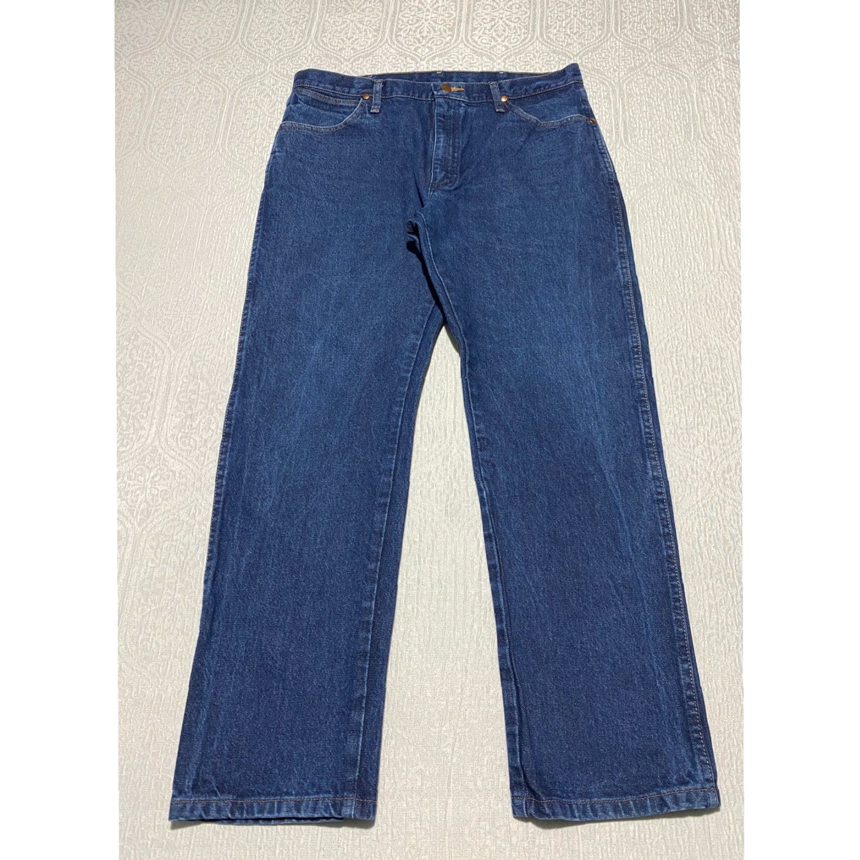 Wrangler VINTAGE Wrangler Jeans Men's 36×30 Blue Cowboy Western 1013MWZPW Denim Straight 5-Pocket Mens Size US 36 / EU 52 - 3 Thumbnail
