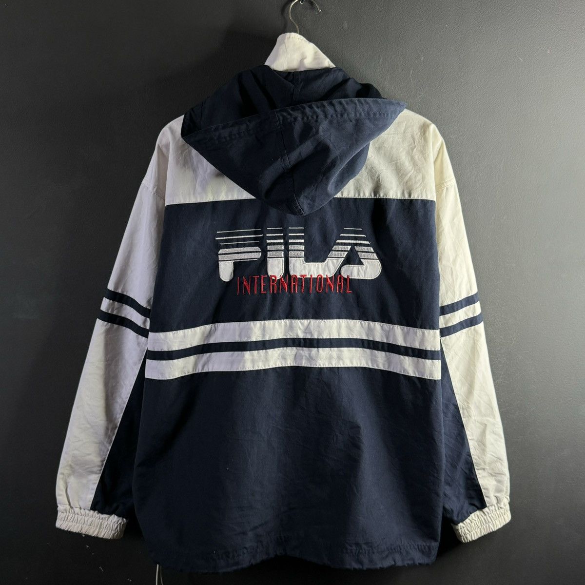 Fila Vintage 1990's Fila Big Logo Windbreaker Size US M / EU 48-50 / 2 - 3 Thumbnail