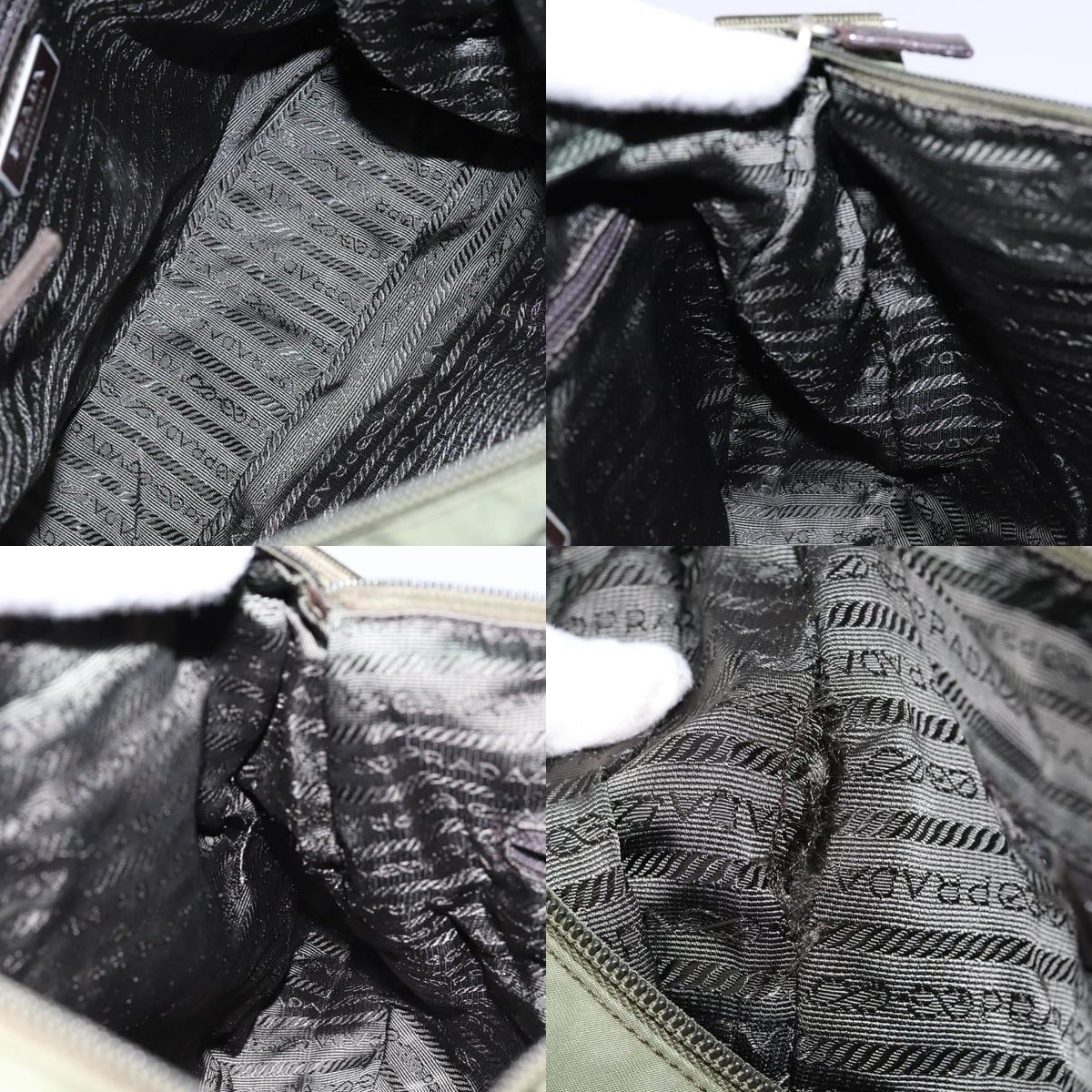 Prada PRADA Shoulder Bag Nylon Khaki Silver Size ONE SIZE - 12 Thumbnail