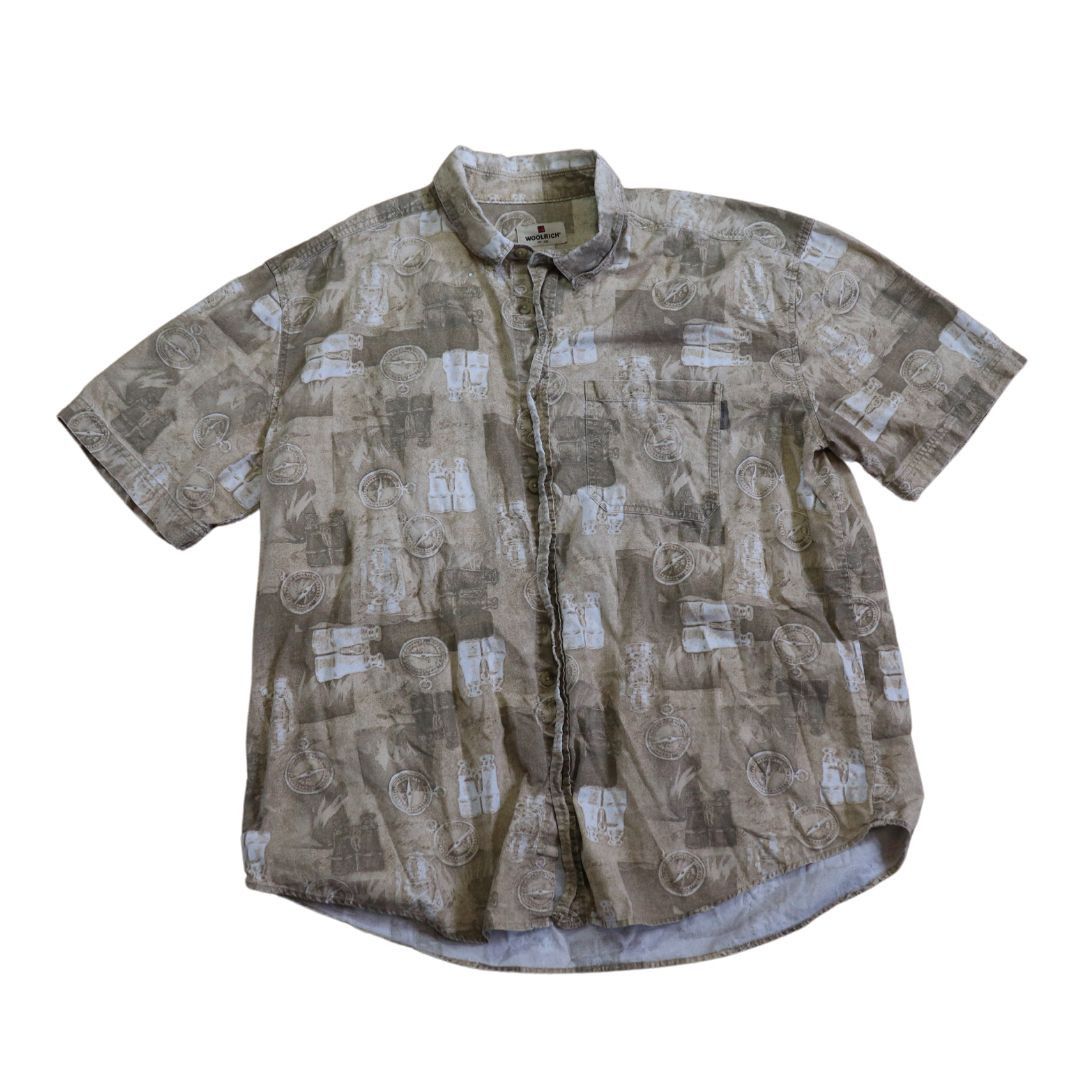 image of Woolrich John Rich Bros x Woolrich Woolen Mills Mens Woolrich Compass/binocular Button Up (Xl)