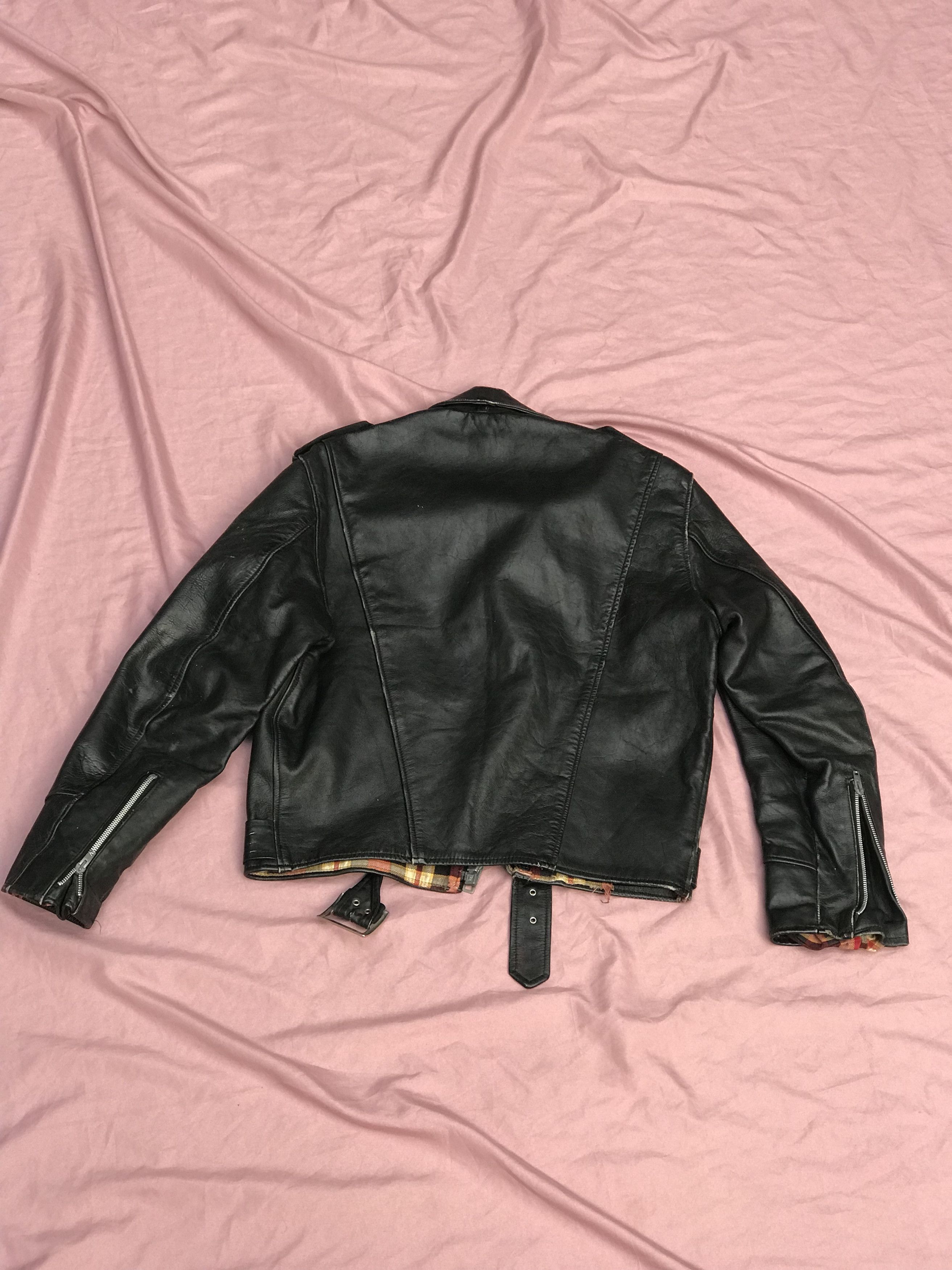 Other BRIMACO ANTIQUE 60s LEATHER PERFECTO JACKET Size US S / EU 44-46 / 1 - 3 Thumbnail