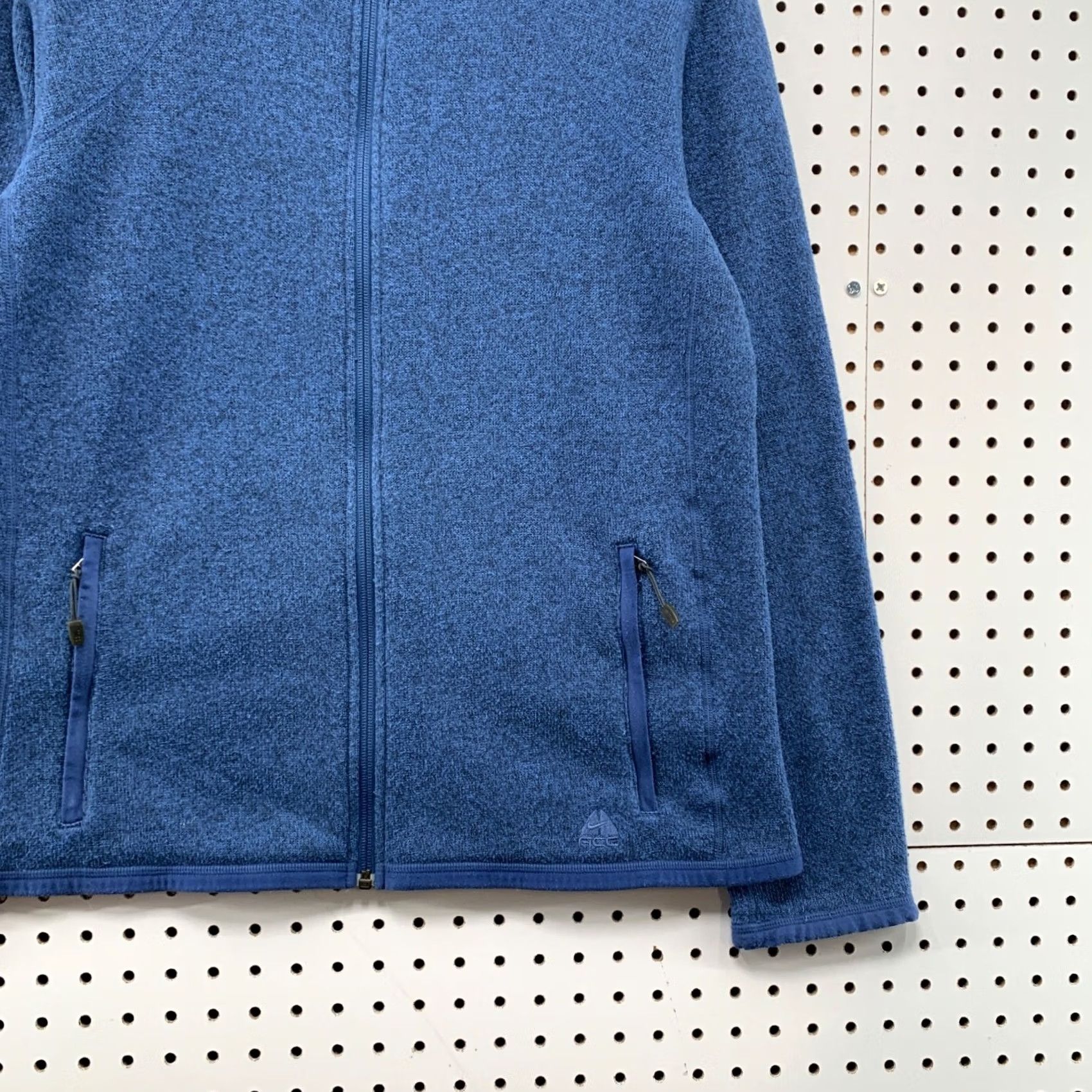 Nike ACG VINTAGE Nike ACG Fleece Zip Jacket Womens Medium Blue Pockets 20.5x25 Size M / US 6-8 / IT 42-44 - 5 Thumbnail