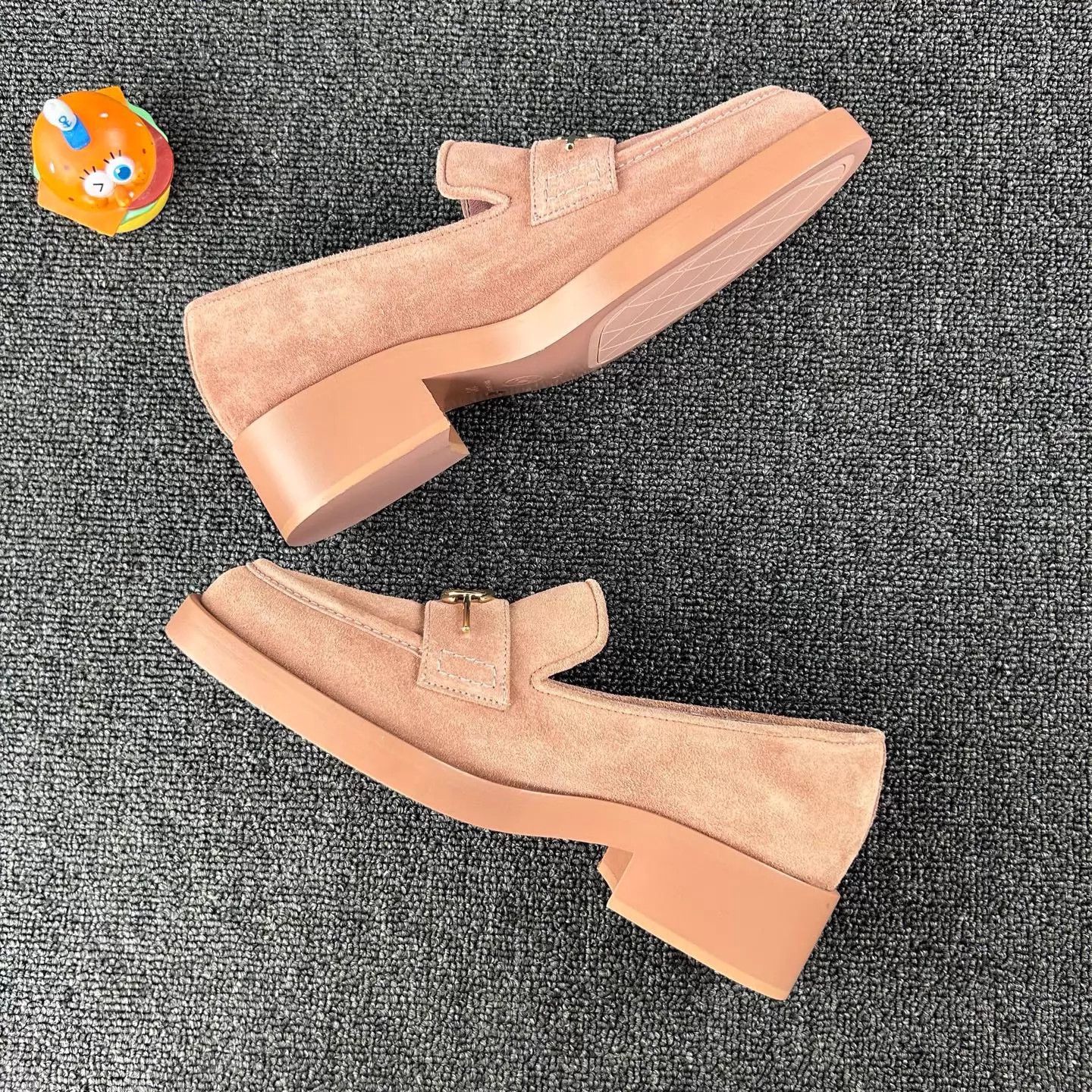 Chanel Chanel Women's Pink Loafer with Metal Logo Size 37 Size US 6.5 / IT 36.5 - 3 Thumbnail