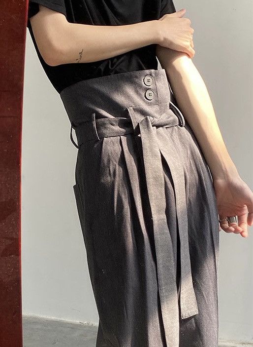 Japanese Brand × Vintage Cleanfit retro folded flap high waisted pleated pants Size US 28 / EU 44 - 3 Thumbnail