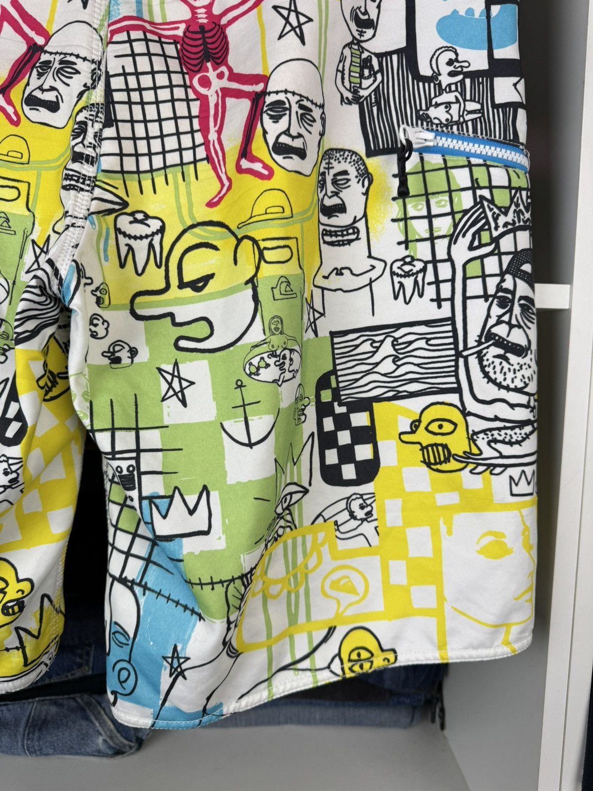 Quiksilver Quiksilver Off The Lip Board Shorts Swim Trunks Graffiti Y2K Size US 34 / EU 50 - 20 Thumbnail