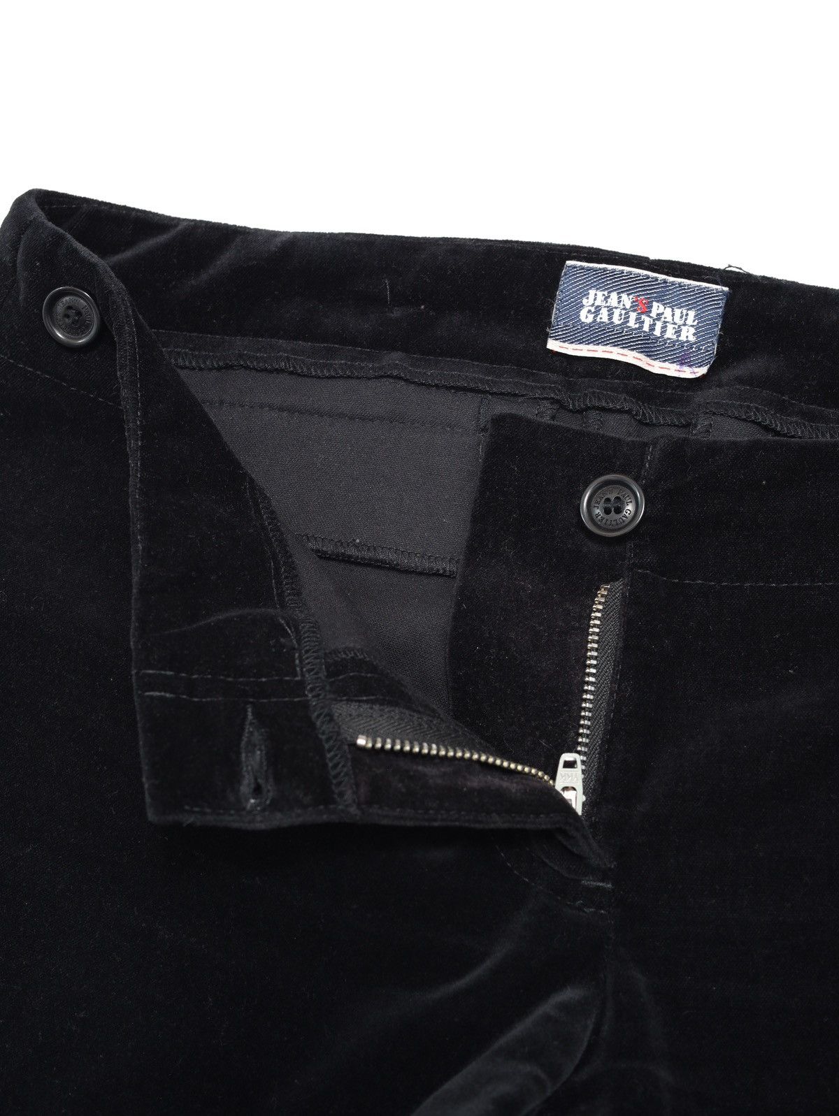Jean Paul Gaultier Jean Paul Gaultier Cotton Velvet Velour Black Pants Trousers Size 27" / US 4 / IT 40 - 8 Thumbnail