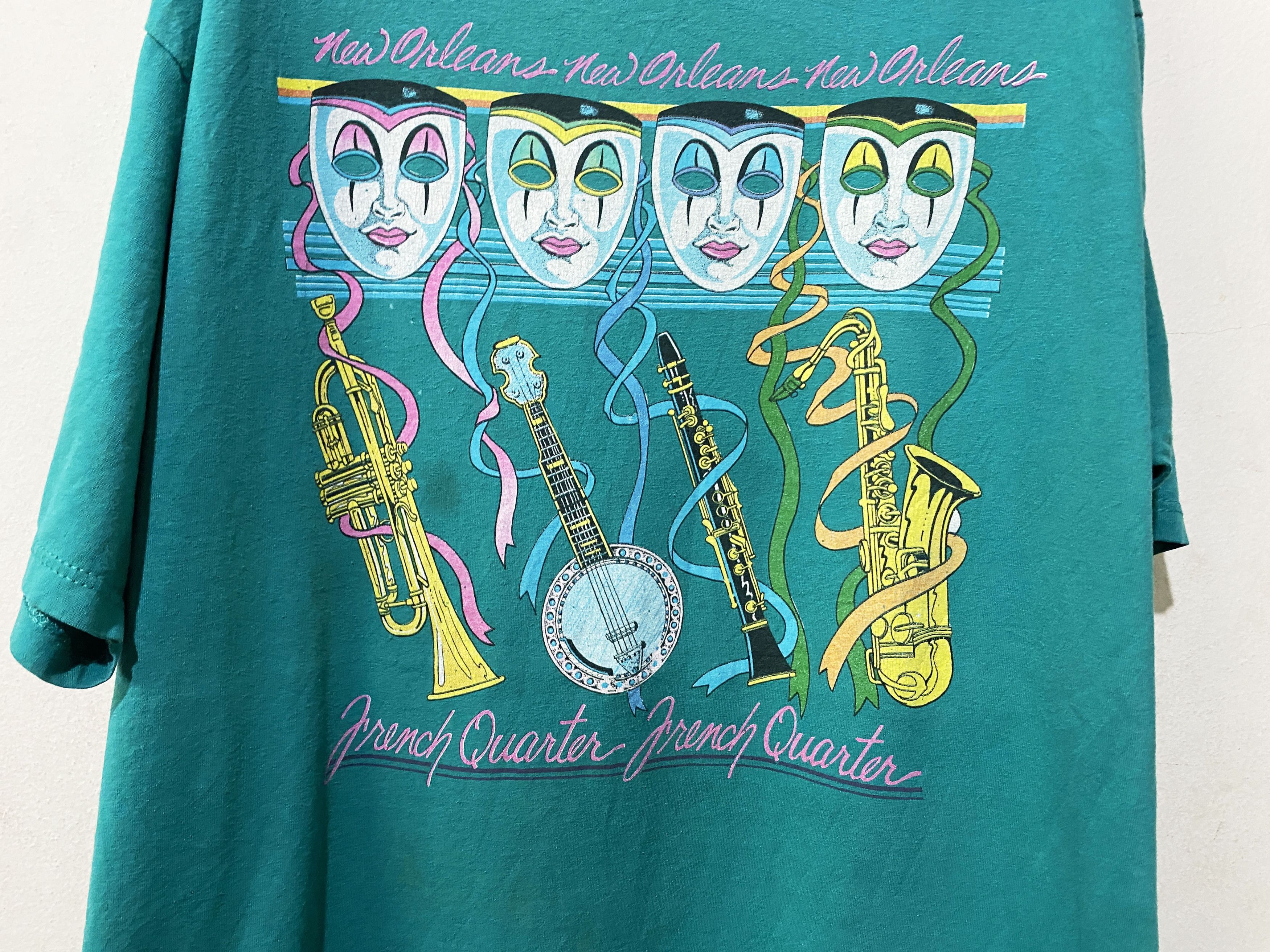 Jazz Cartier × Vintage Vintage 90s New Orleans French Quarter Shirt Size US XL / EU 56 / 4 - 2 Thumbnail
