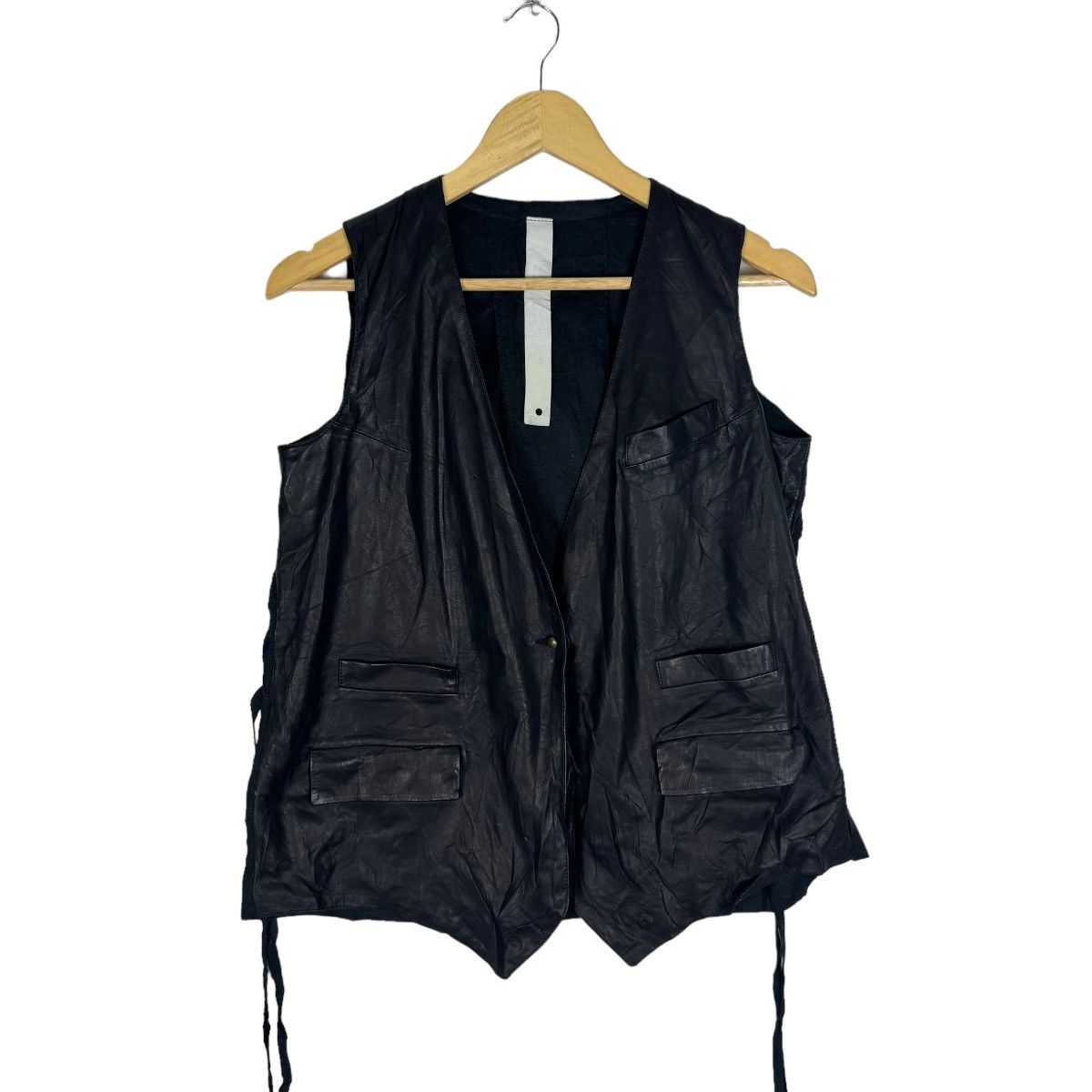 Isaac Sellam Experience 🔥ISAAC SELLAM EXPERIENCE LAMBSKIN BLACK VEST Size US S / EU 44-46 / 1 - 3 Thumbnail