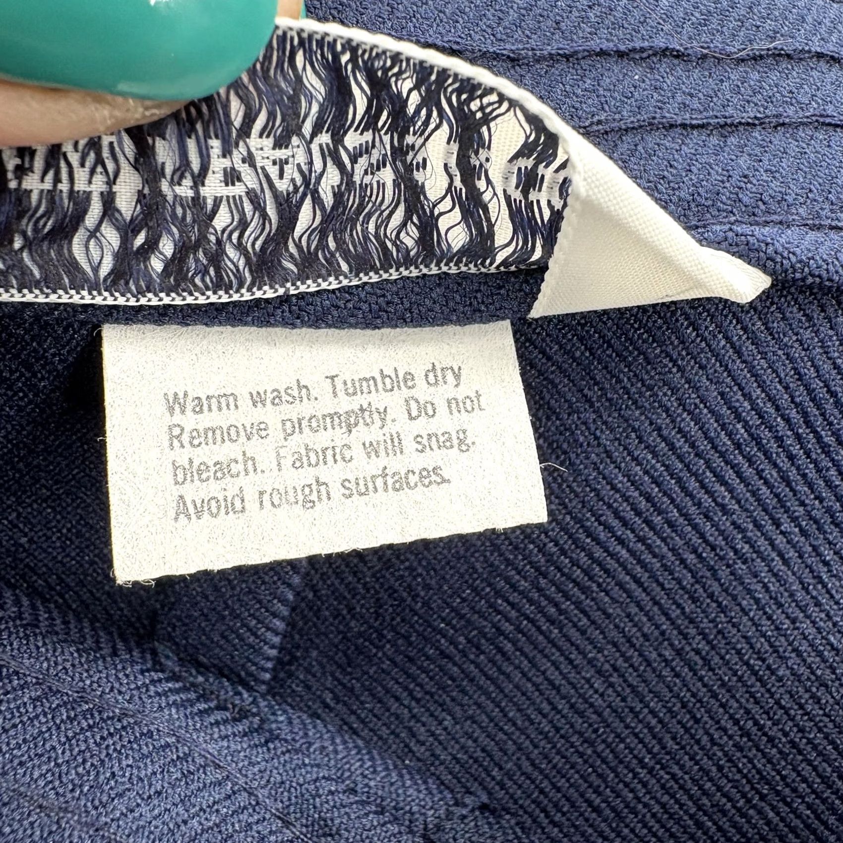 Levi's VINTAGE Levi's Skirt Womens 12 Blue Polyester A-Line Midi High Waist Twill USA Pockets Zip Size 34" / US 12 / IT 48 - 4 Thumbnail