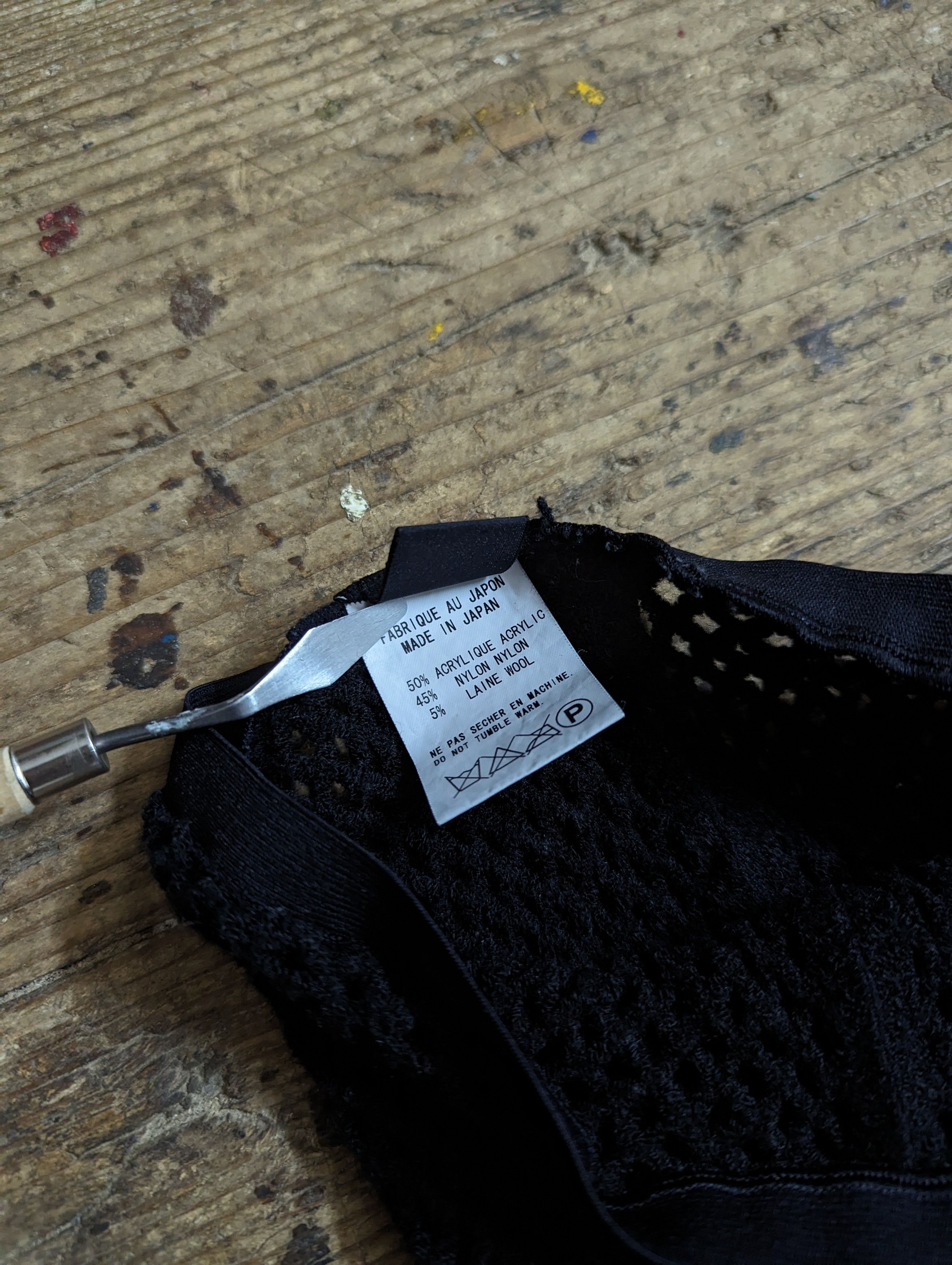 Yohji Yamamoto Rare! 00s Y's Yohji Yamamoto Cobweb Mesh Leggings Tights Size 27" / US 4 / IT 40 - 7 Thumbnail