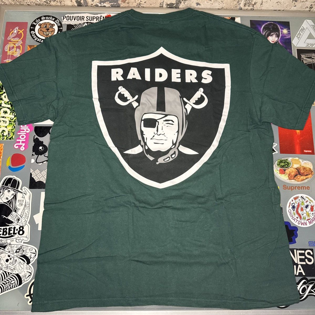 Supreme Supreme NFL Raiders ‘47 Pocket Tee Dark Green Sz Large SS19 Size US L / EU 52-54 / 3 - 1 Thumbnail