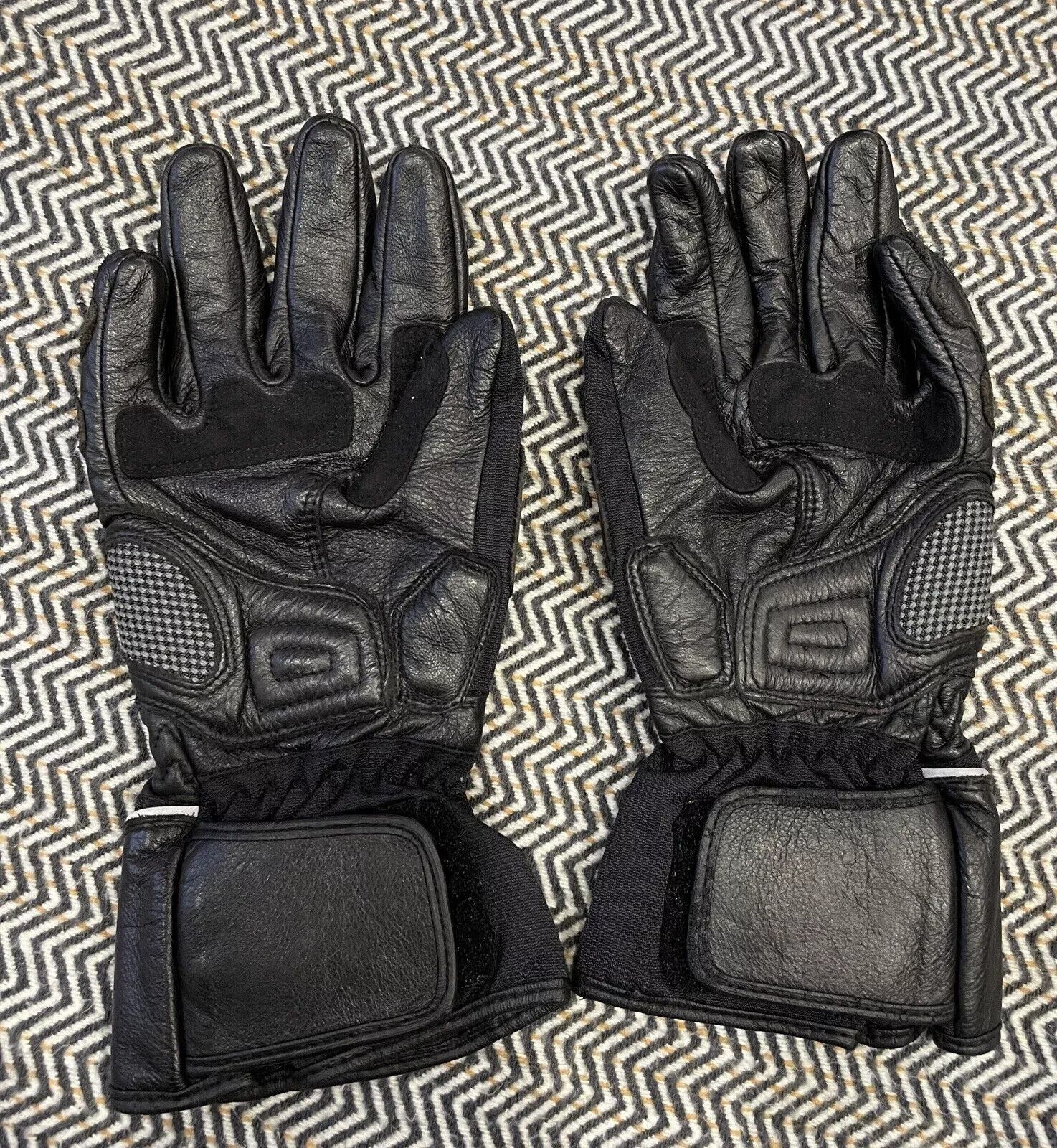 Vintage Cafe Racer Leather SCHOELLER Keprotec Moto Gloves XXS Size ONE SIZE - 4 Thumbnail