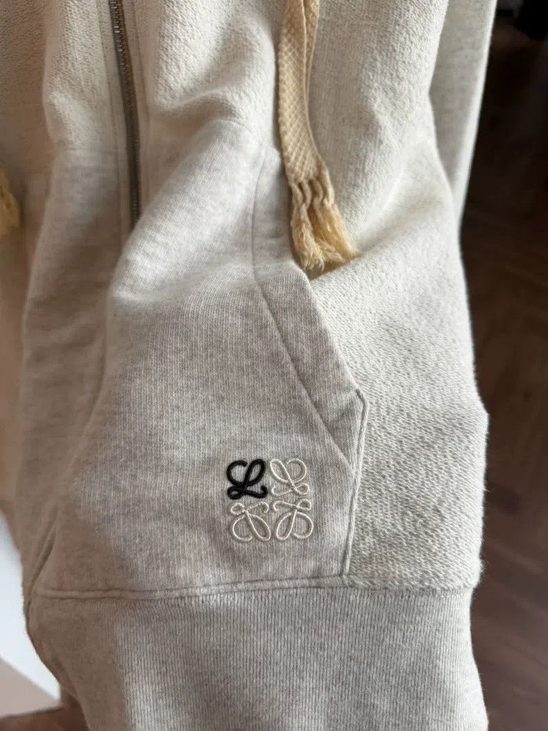 Loewe Loewe Anagram Beige Zip Hoodie Size M / US 6-8 / IT 42-44 - 4 Thumbnail
