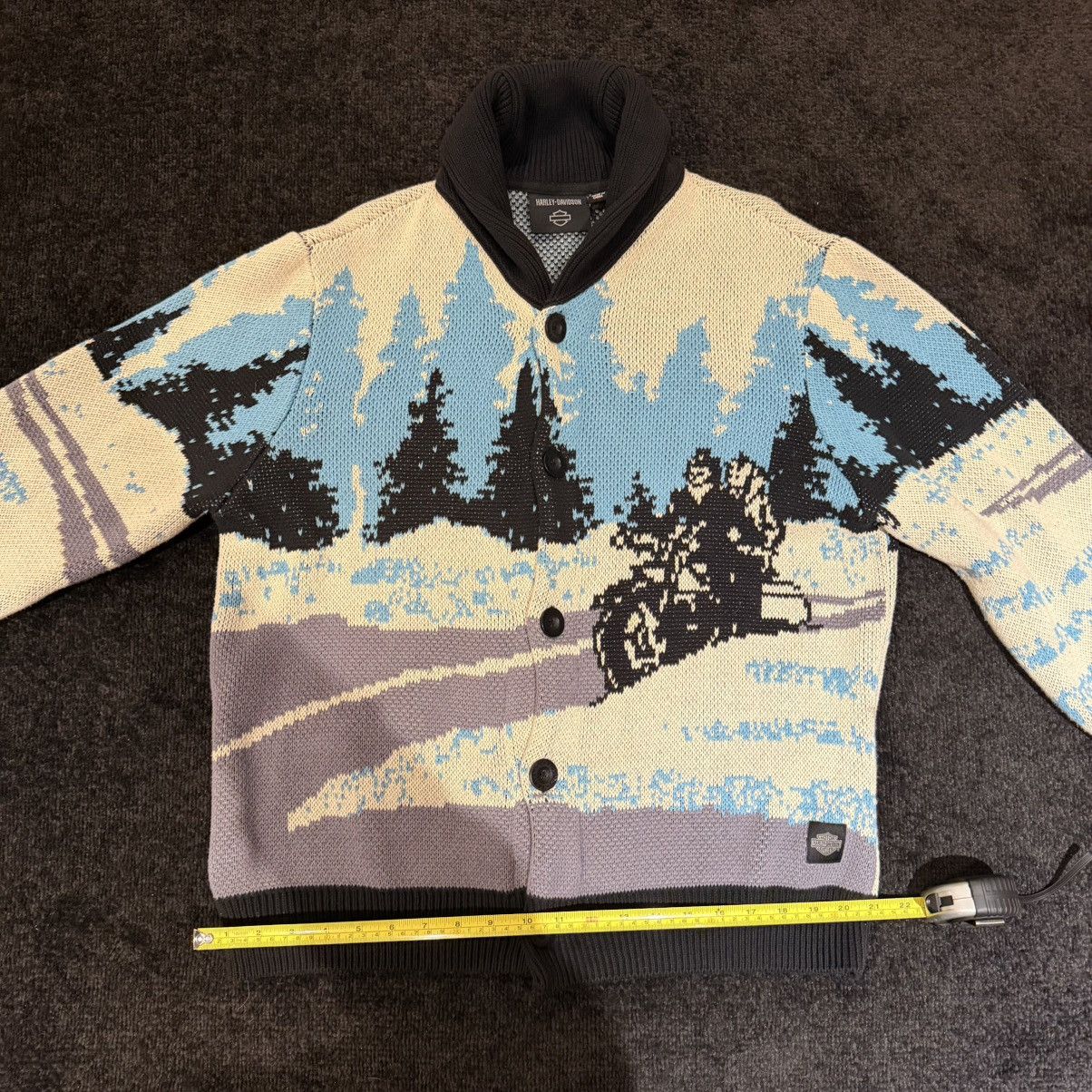 Harley Davidson Harley Davidson Cardigan Sweater Knit Winter Motorcycles Size US M / EU 48-50 / 2 - 14 Thumbnail