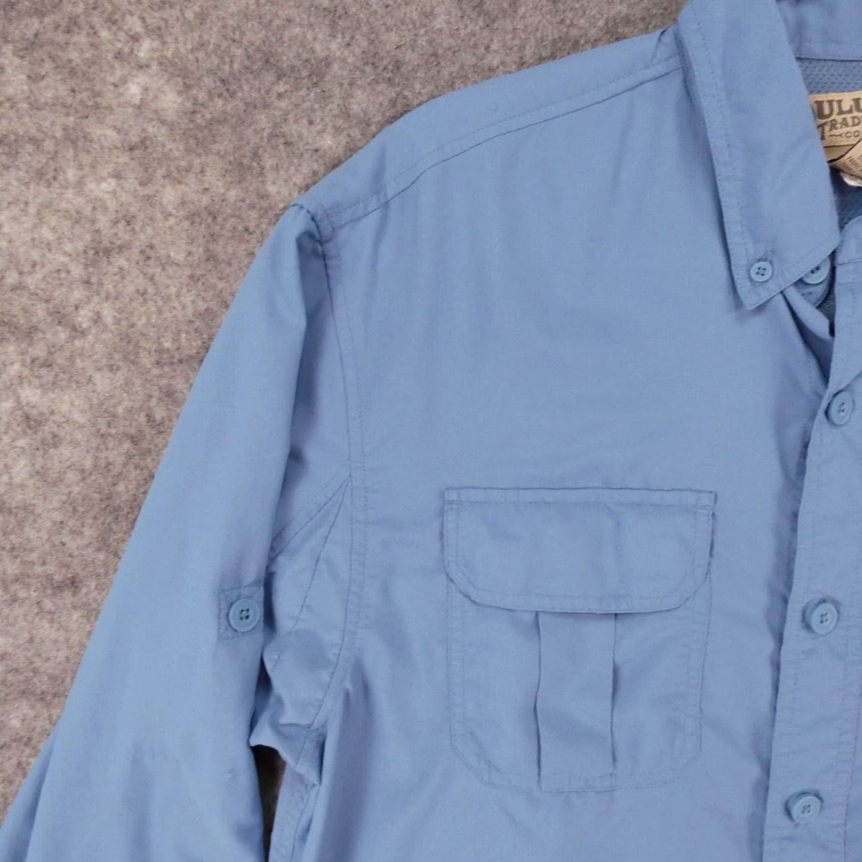 CO Duluth Trading Co Shirt Men Medium Long Sleeve Button Up Blue Lightweight Vented Size US M / EU 48-50 / 2 - 3 Thumbnail
