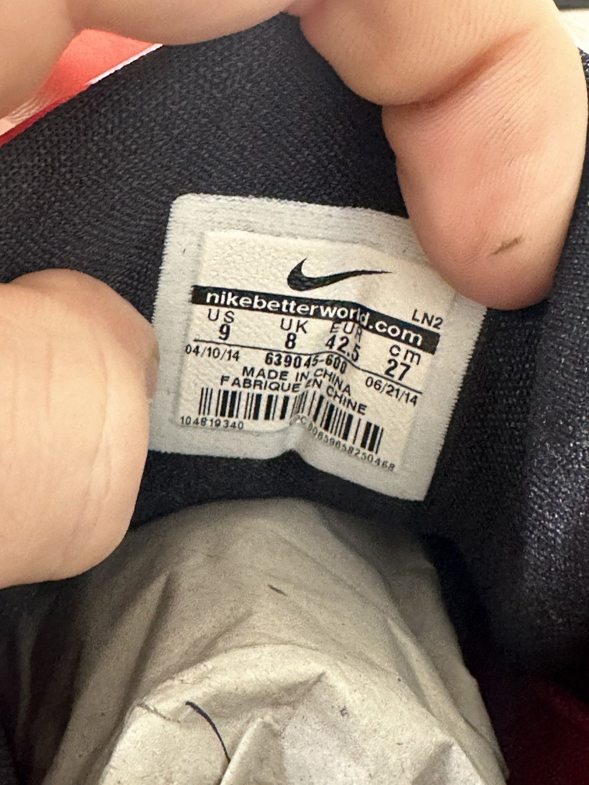 Nike Kibe elite low university red Size US 9 / EU 42 - 9 Thumbnail