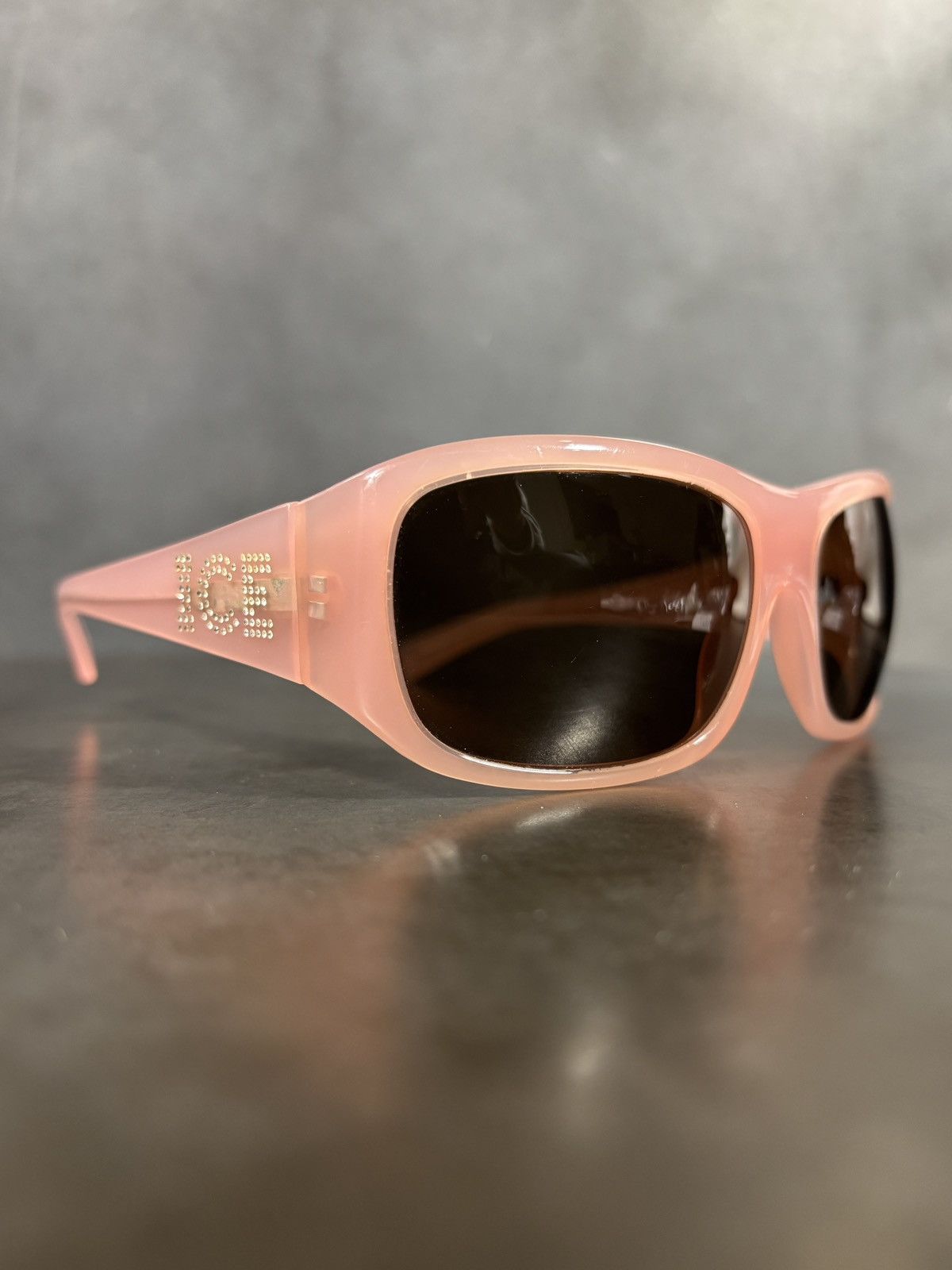Iceberg 2000s ICEBERG Sunglasses Y2K Vintage Rhinestone Pink Jewel Size ONE SIZE - 1 Thumbnail