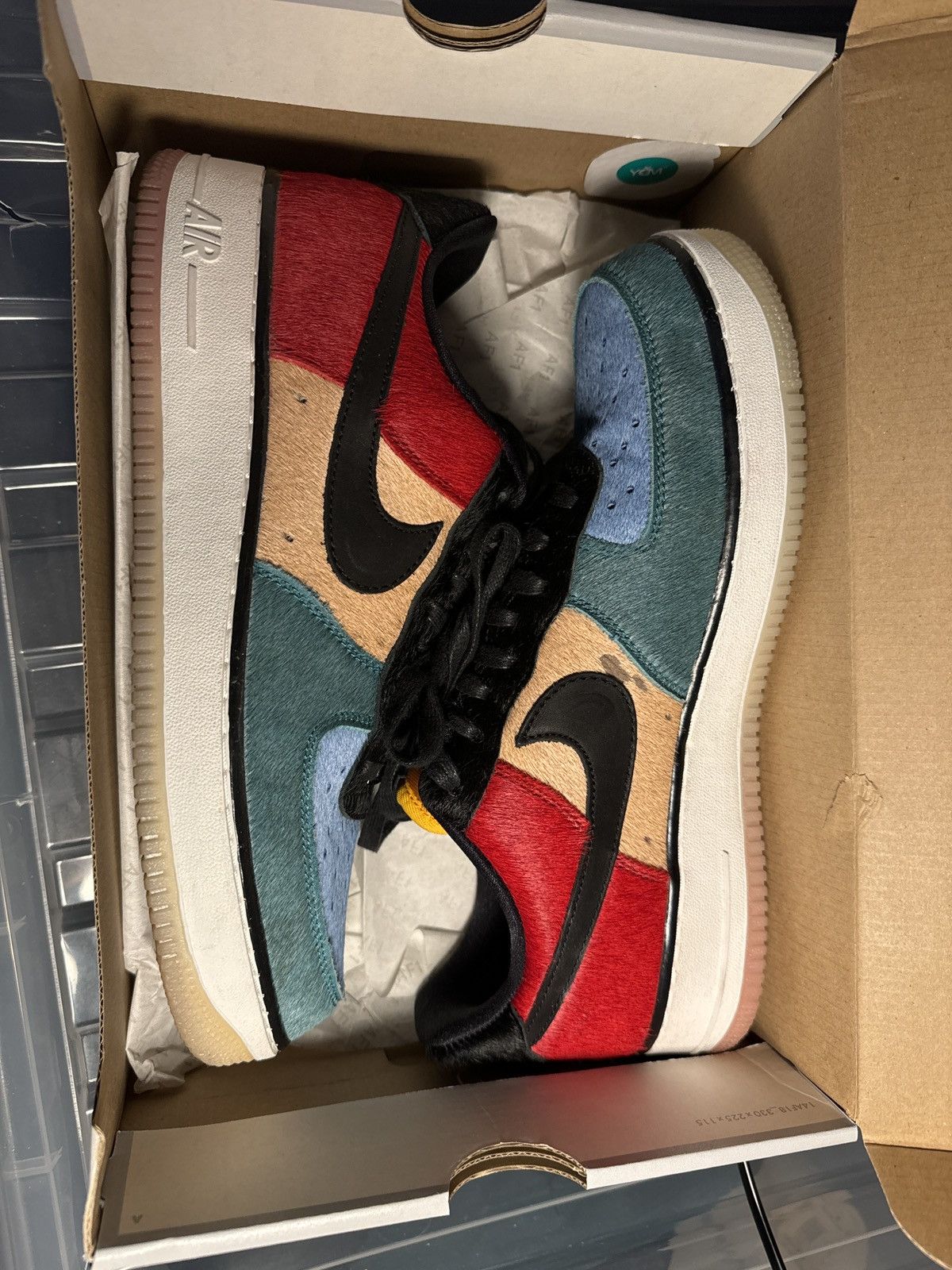 Nike WNS AIR FORCE 1 ‘07 PRM PONY FUR Size US 11 / IT 41 - 1 Thumbnail