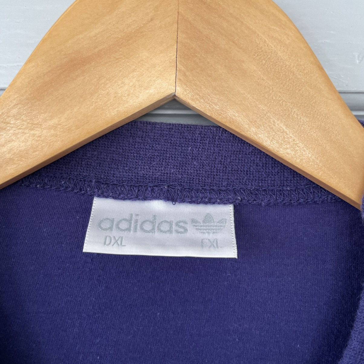 Adidas Vintage 90’s Adidas Sportswear Violet Rare T-shirt Size US XL / EU 56 / 4 - 6 Thumbnail