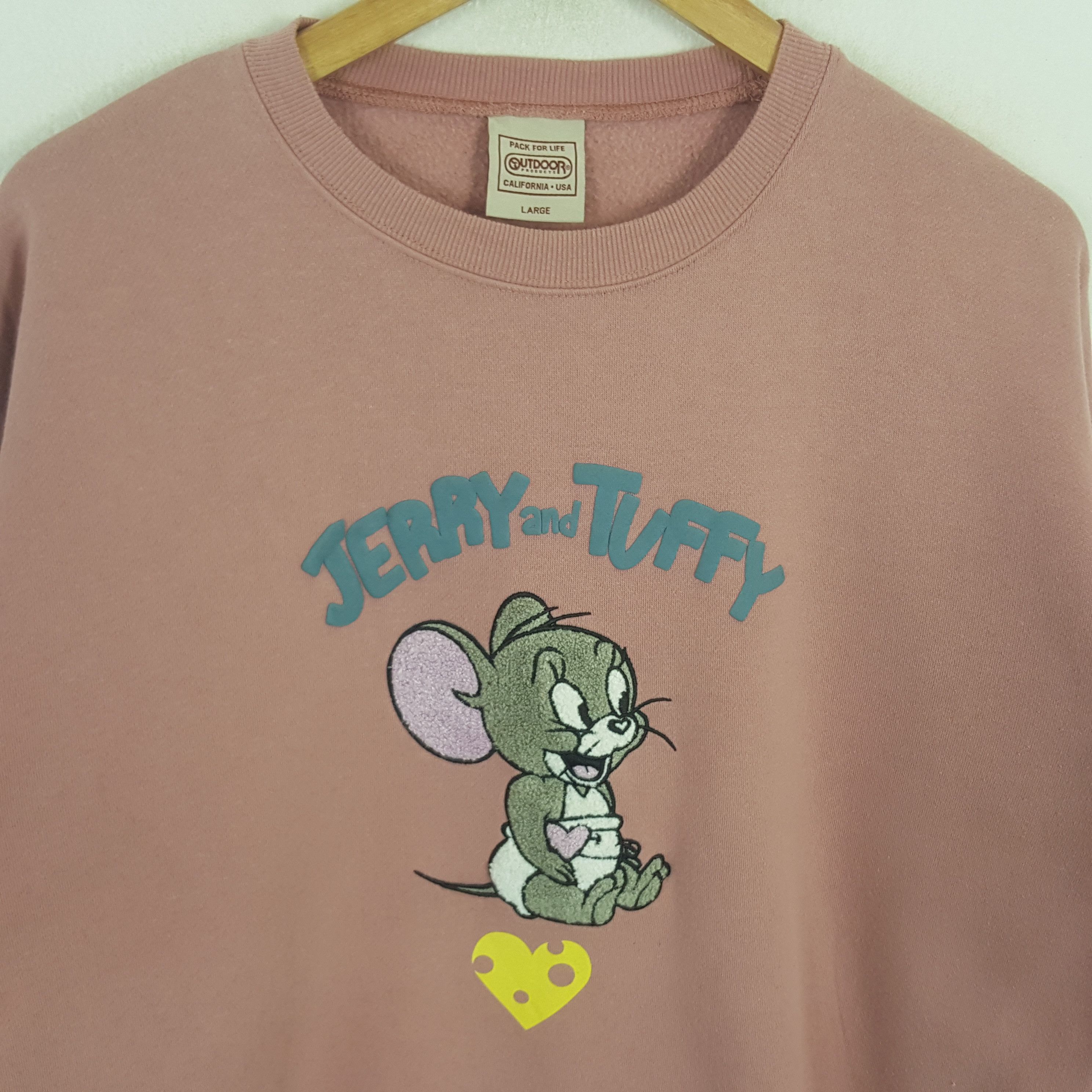 Cartoon Network × Vintage Vintage OUTDOOR Tom & Jerry Cartoon Character Sweatshirt Size L / US 10 / IT 46 - 2 Thumbnail