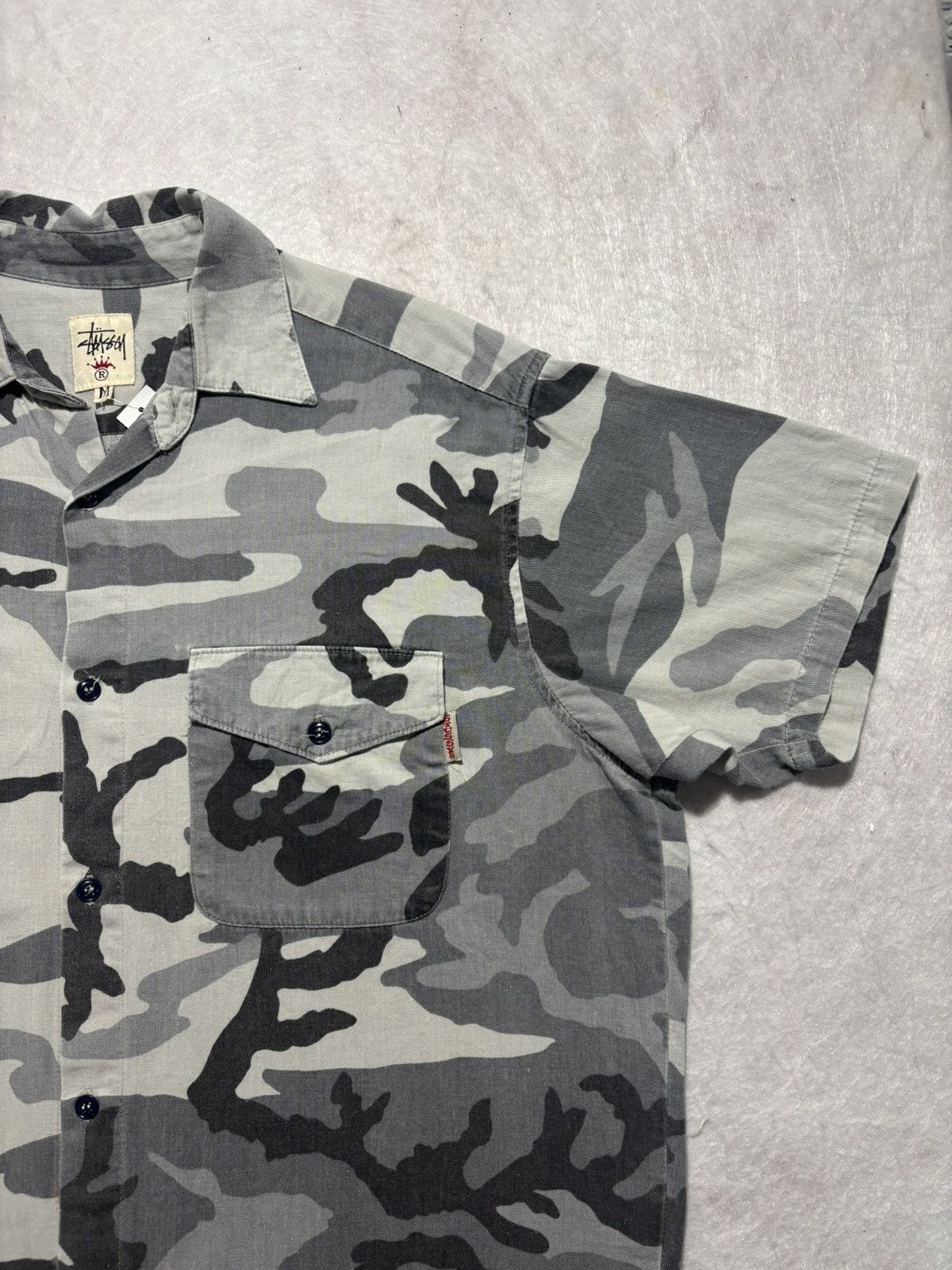 Stussy Vintage 90’s Stussy Camouflage Shirt Size US M / EU 48-50 / 2 - 3 Thumbnail