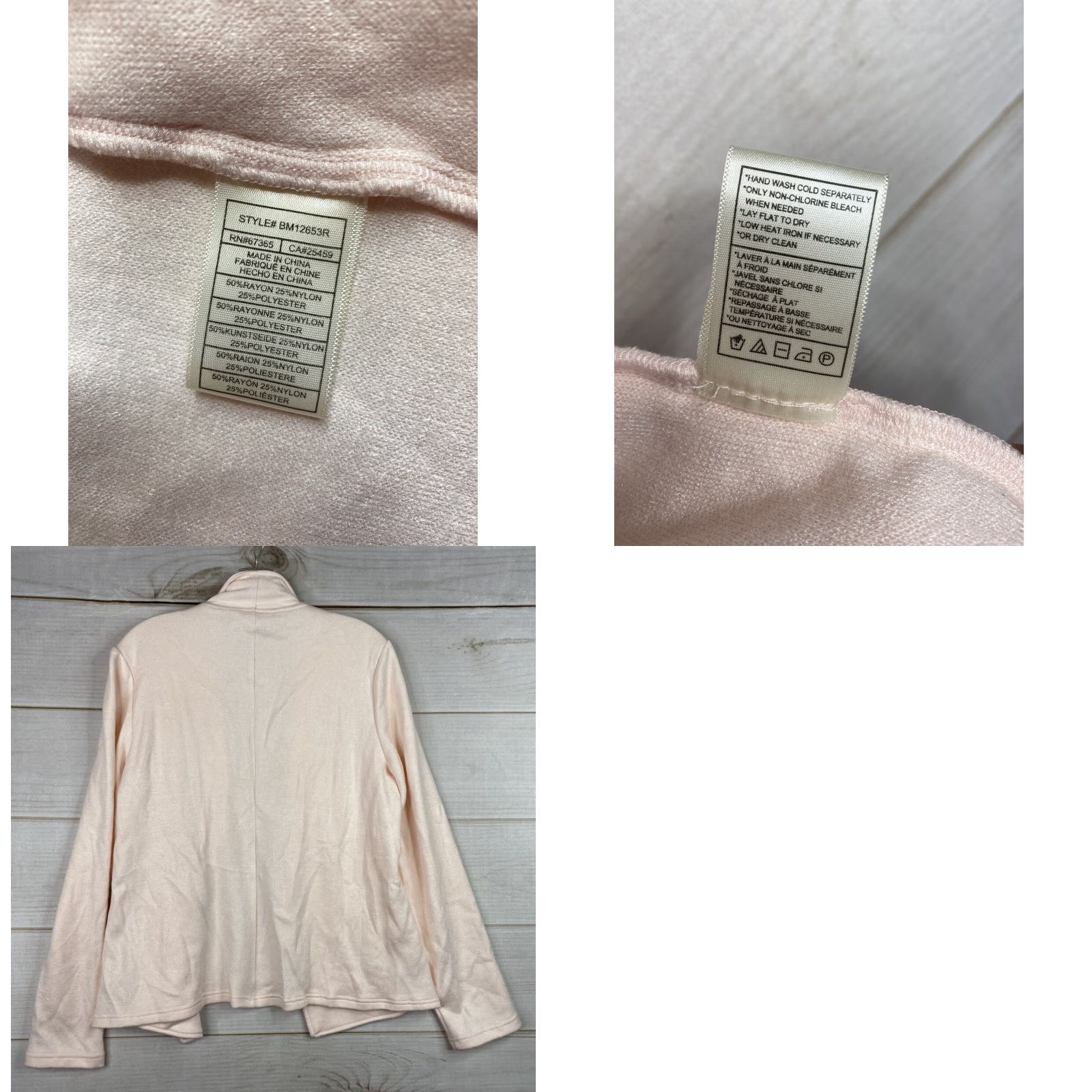 BB Dakota BB Dakota Cardigan Womens M Pink Open Front Knit Wool Blend NWT Size M / US 6-8 / IT 42-44 - 8 Thumbnail