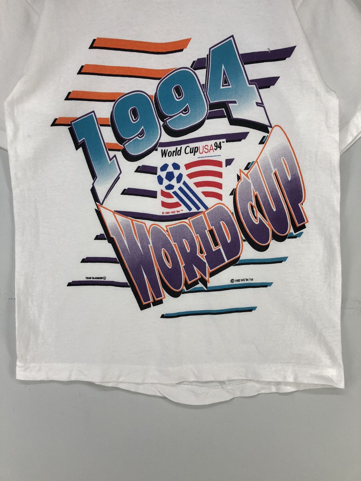 Vintage Vintage World Cup USA 1994 Team Glasgow Tshirt Size US S / EU 44-46 / 1 - 13 Thumbnail