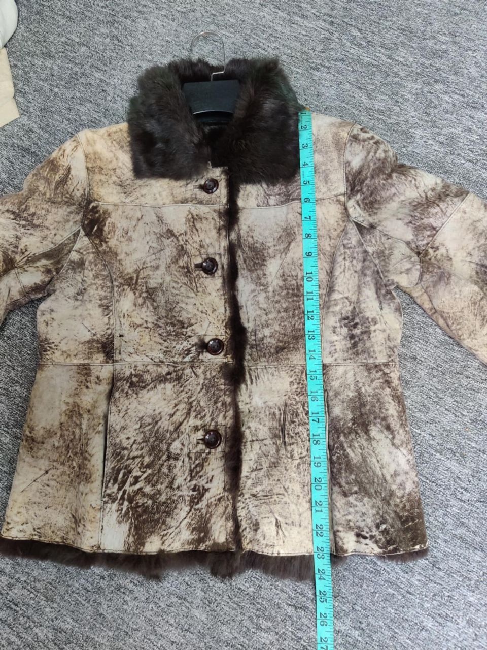 Leather Vintage Leather Rabbit Fur Shearling Jacket Nice Design Size US M / EU 48-50 / 2 - 14 Thumbnail