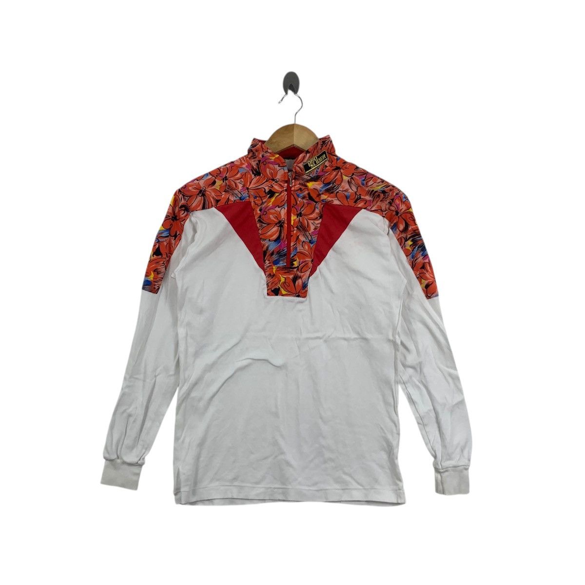 Vintage Vintage PRO SLIDER FLORAL Half Zipper Sweater Tee Shirt Top Size S / US 4 / IT 40 - 1 Thumbnail