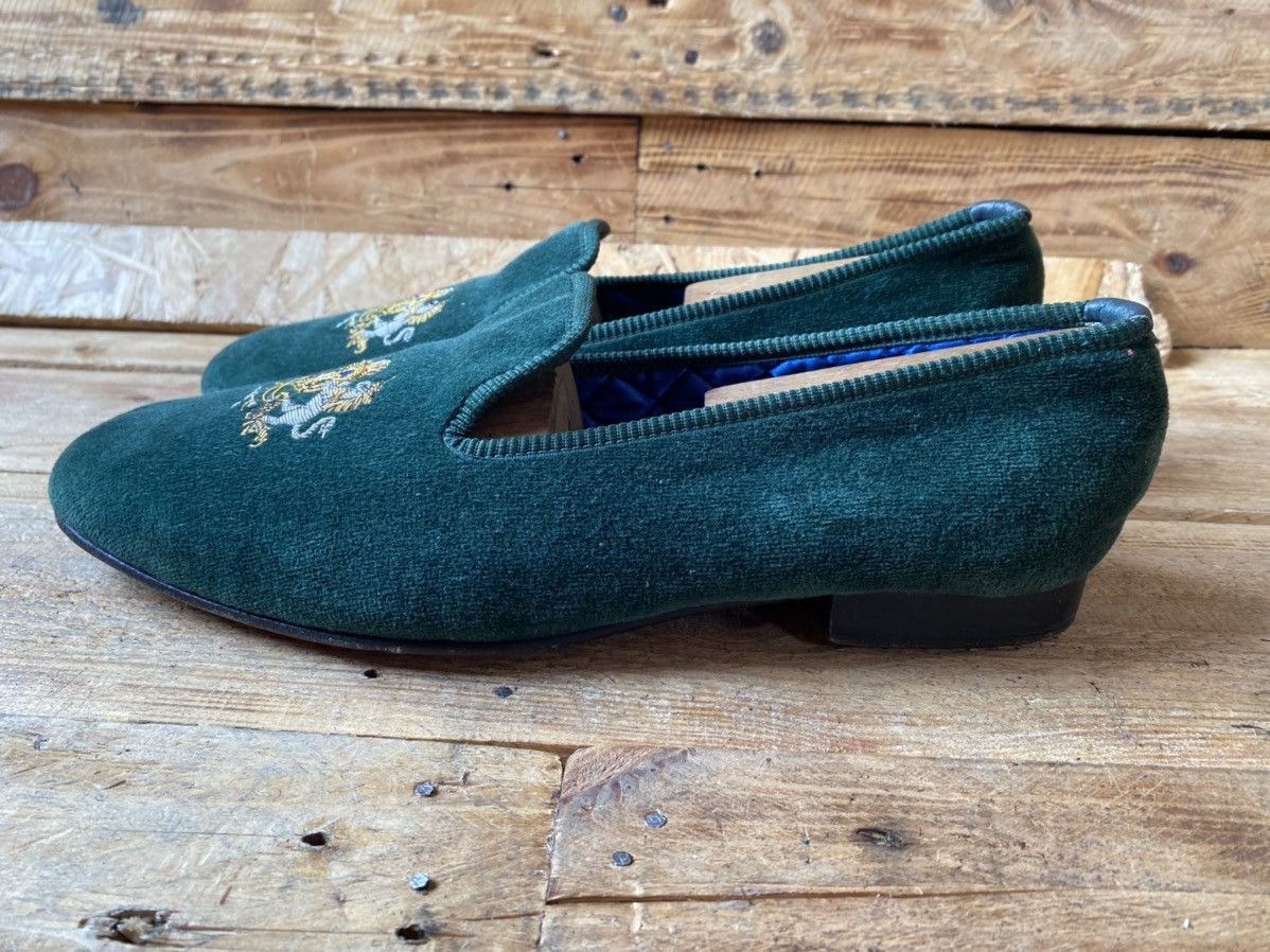 Crockett & Jones Crockett and jones slip slippers green loafer uk sz10.5 Size US 11 / EU 44 - 8 Thumbnail
