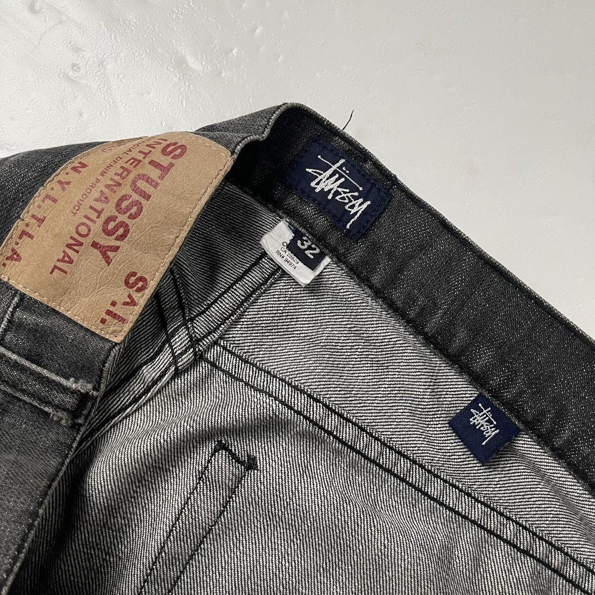 Stussy × Vintage VINTAGE 00's BLACK JEANS STUSSY Size US 32 / EU 48 - 8 Thumbnail