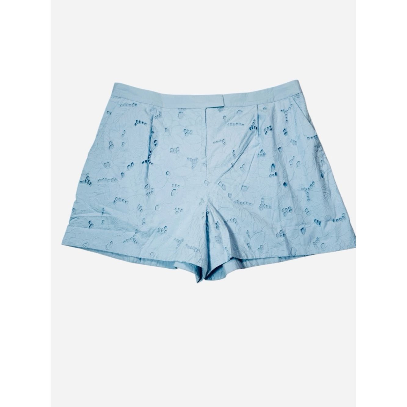 French Connection NWT New French Connection Rhodes Embroidered Cotton Blue Sh Size 34" / US 12 / IT 48 - 2 Thumbnail