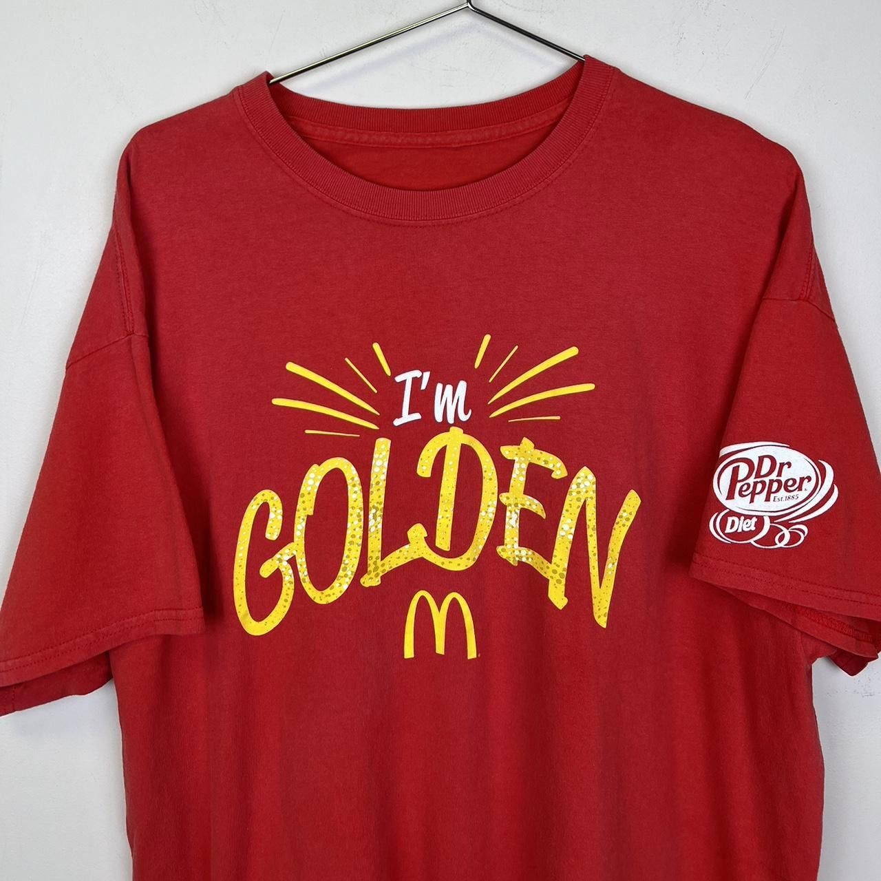 Designer Vintage McDonald's I'm Golden T-Shirt with Dr Pepper Logo Size US L / EU 52-54 / 3 - 2 Thumbnail