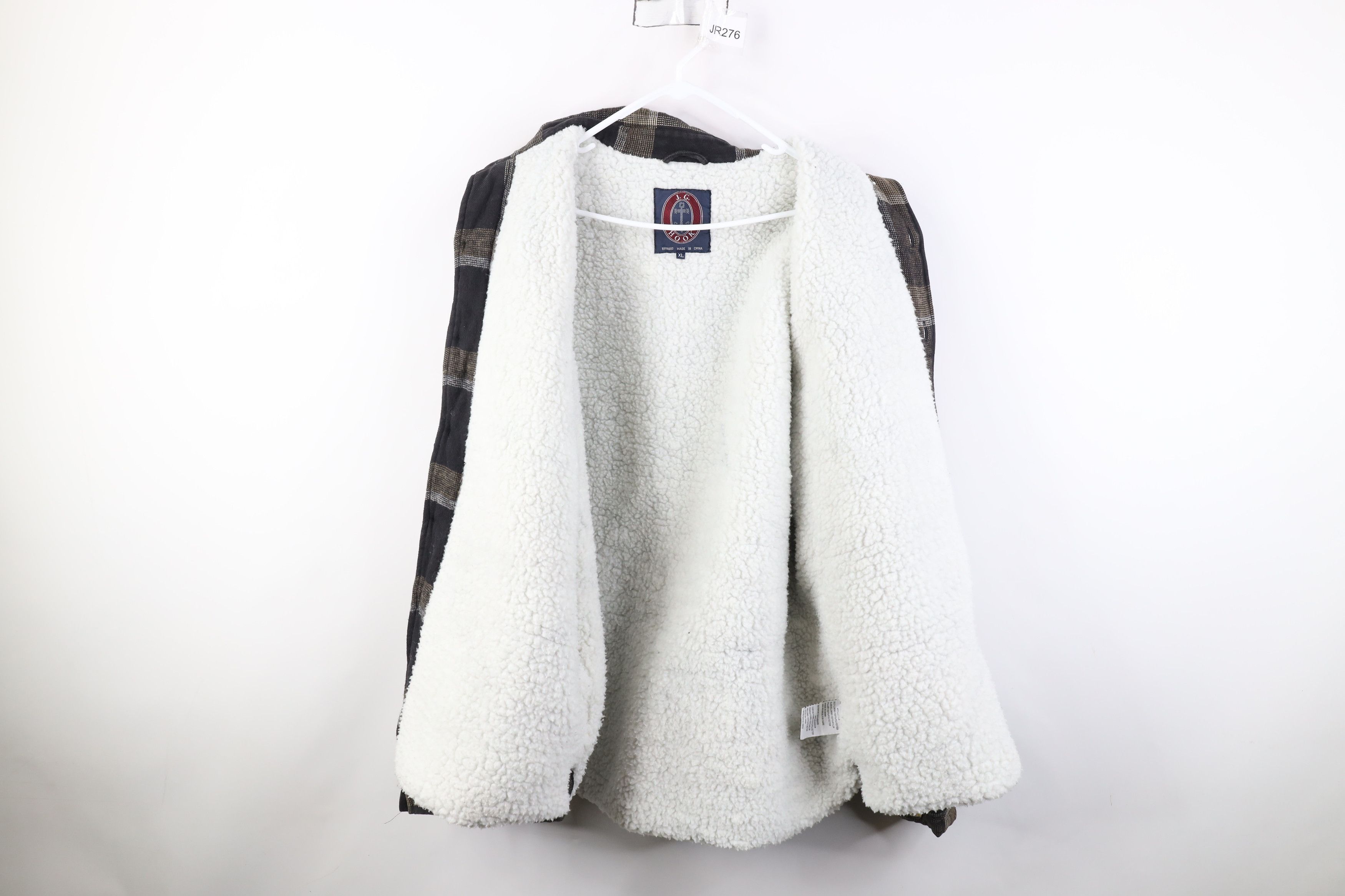 Vintage Vintage 90s Streetwear Lined Flannel Button Shirt Jacket Size US XL / EU 56 / 4 - 9 Thumbnail
