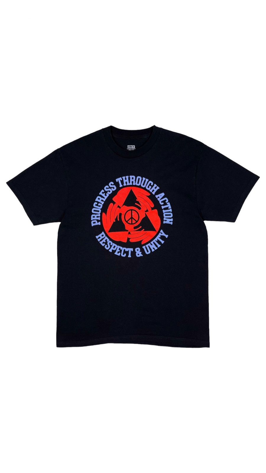 Obey Obey Unity & Respect Black T-Shirt Size US M / EU 48-50 / 2 - 1 Thumbnail