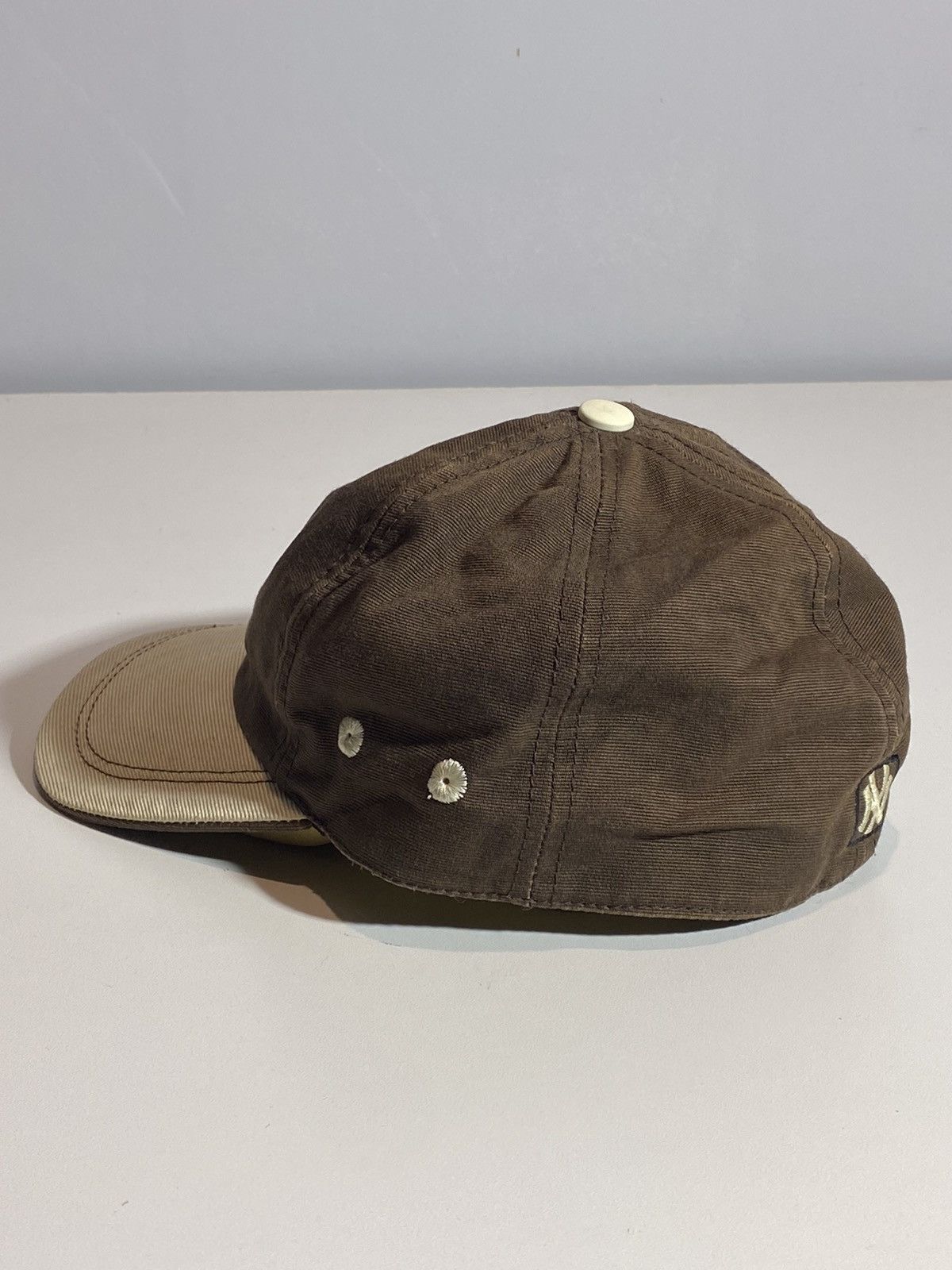 Vintage Vintage 90s New York Yankees hype y2k streetwear brown cap Size ONE SIZE - 8 Thumbnail