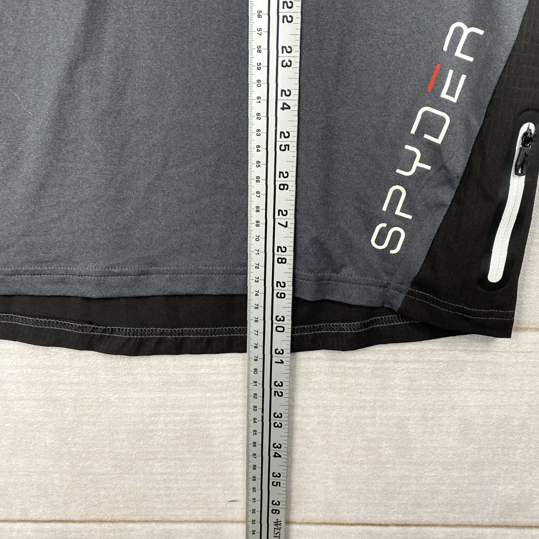 Spyder Spyder Active Top Mens L/XL Compression Zip Pocket ProW=B Running Athletic Gym Shirt Size US L / EU 52-54 / 3 - 5 Thumbnail